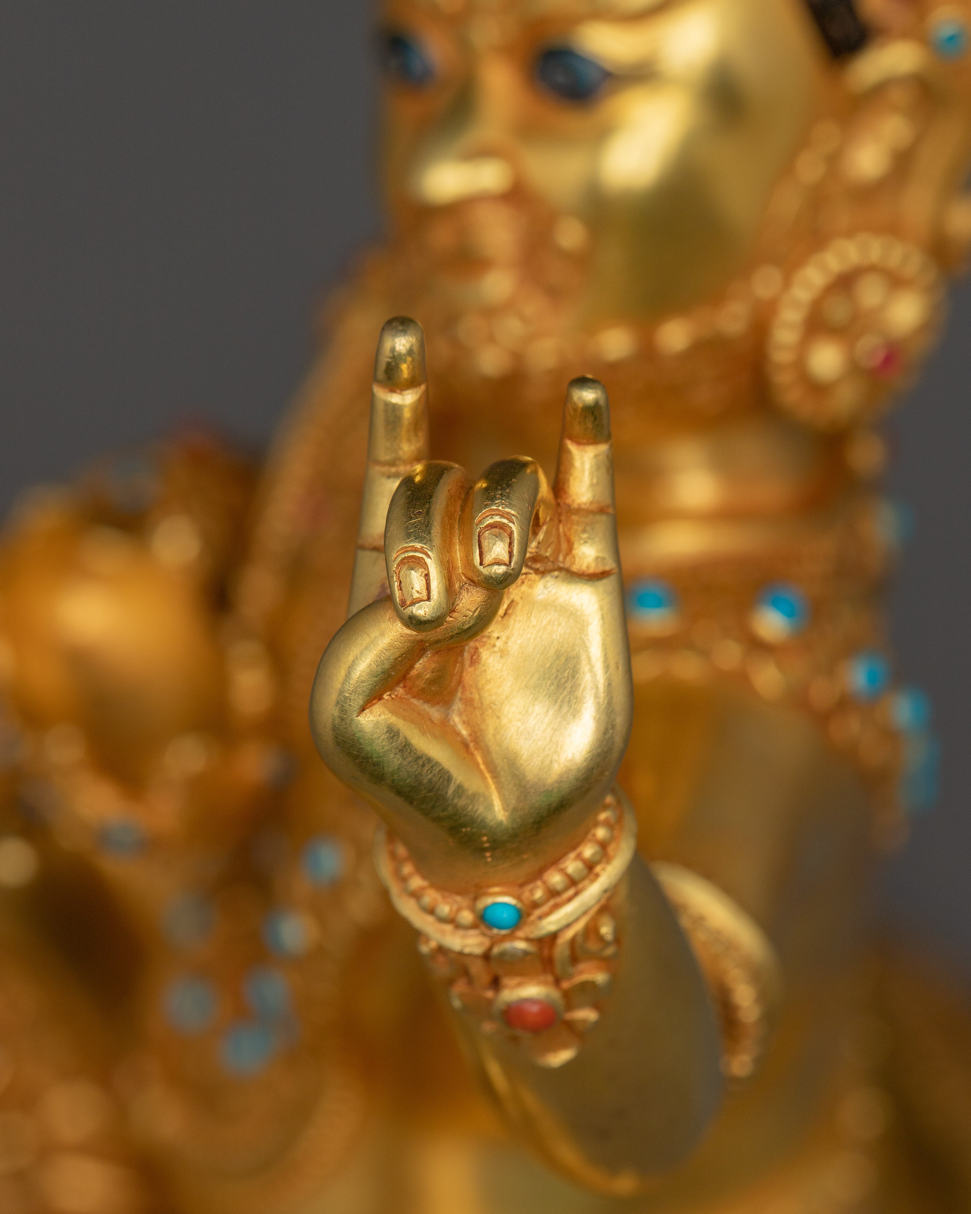 Tantric Master Virupa | Gold Gilded Tibetan Art