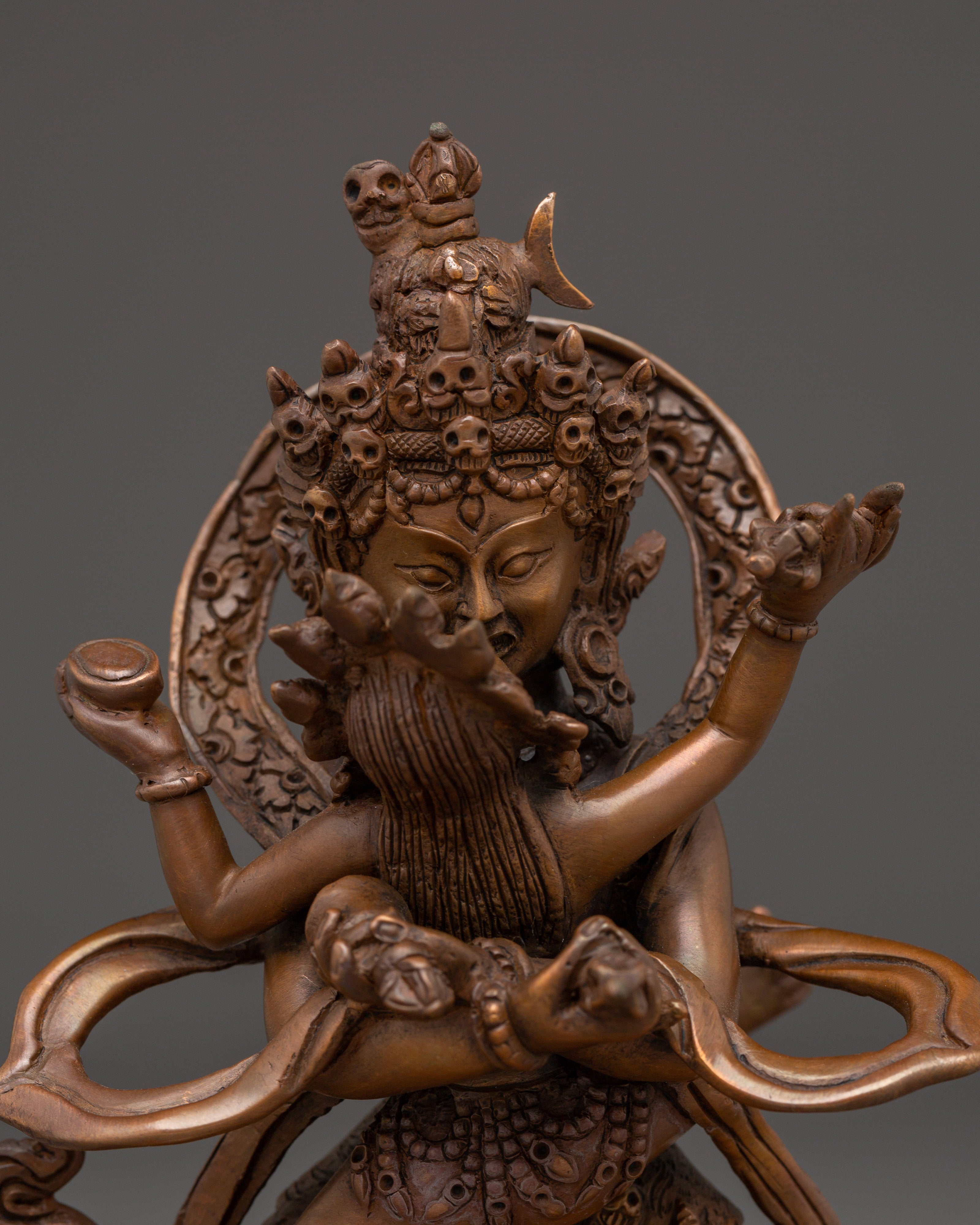 Wrathful Deity Chakrasamvara | Tibetan Buddhist Figure