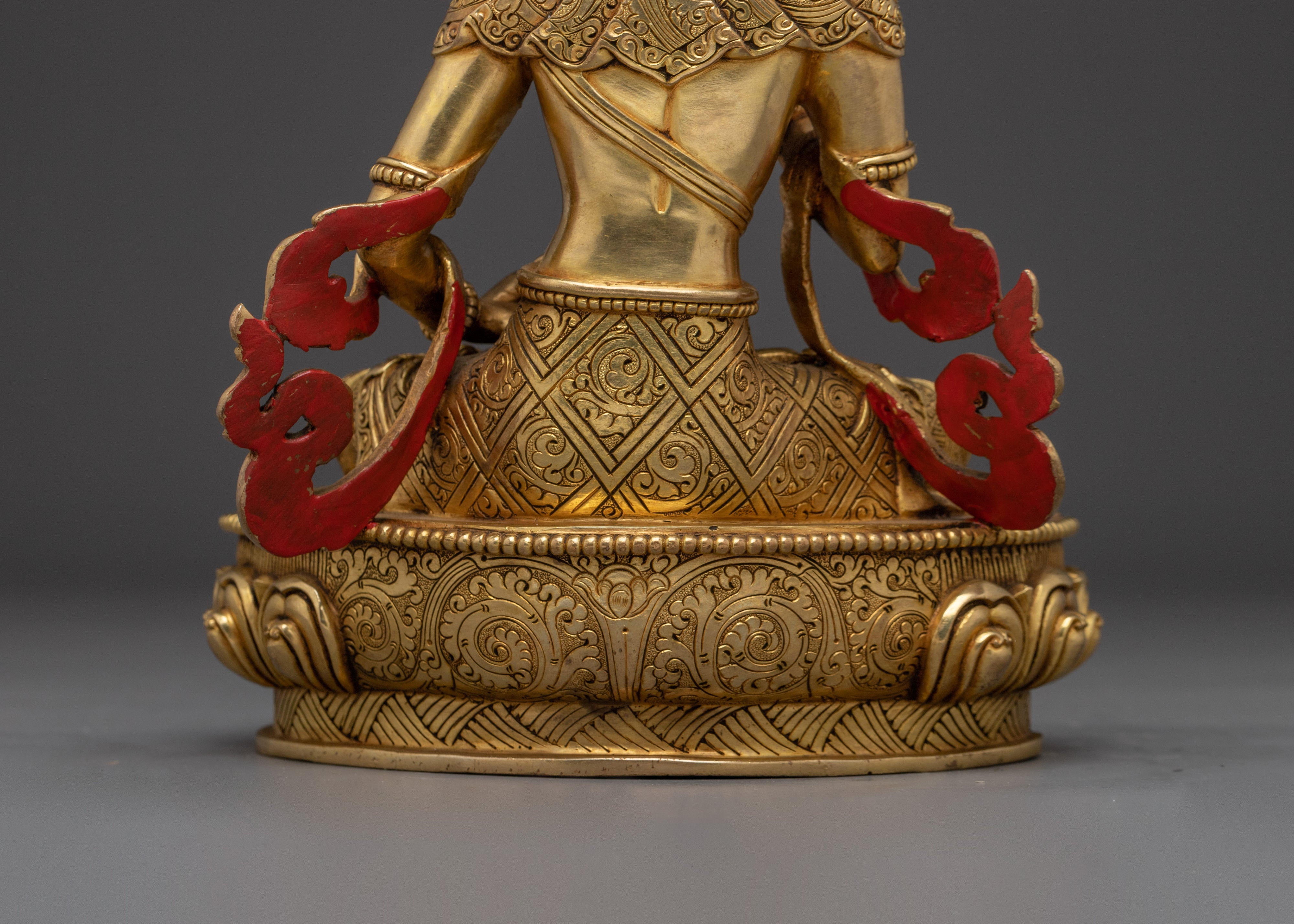 Vajrasattva Statue in 24K Gold Gilded & Copper | Buddhist Deity for Purification
