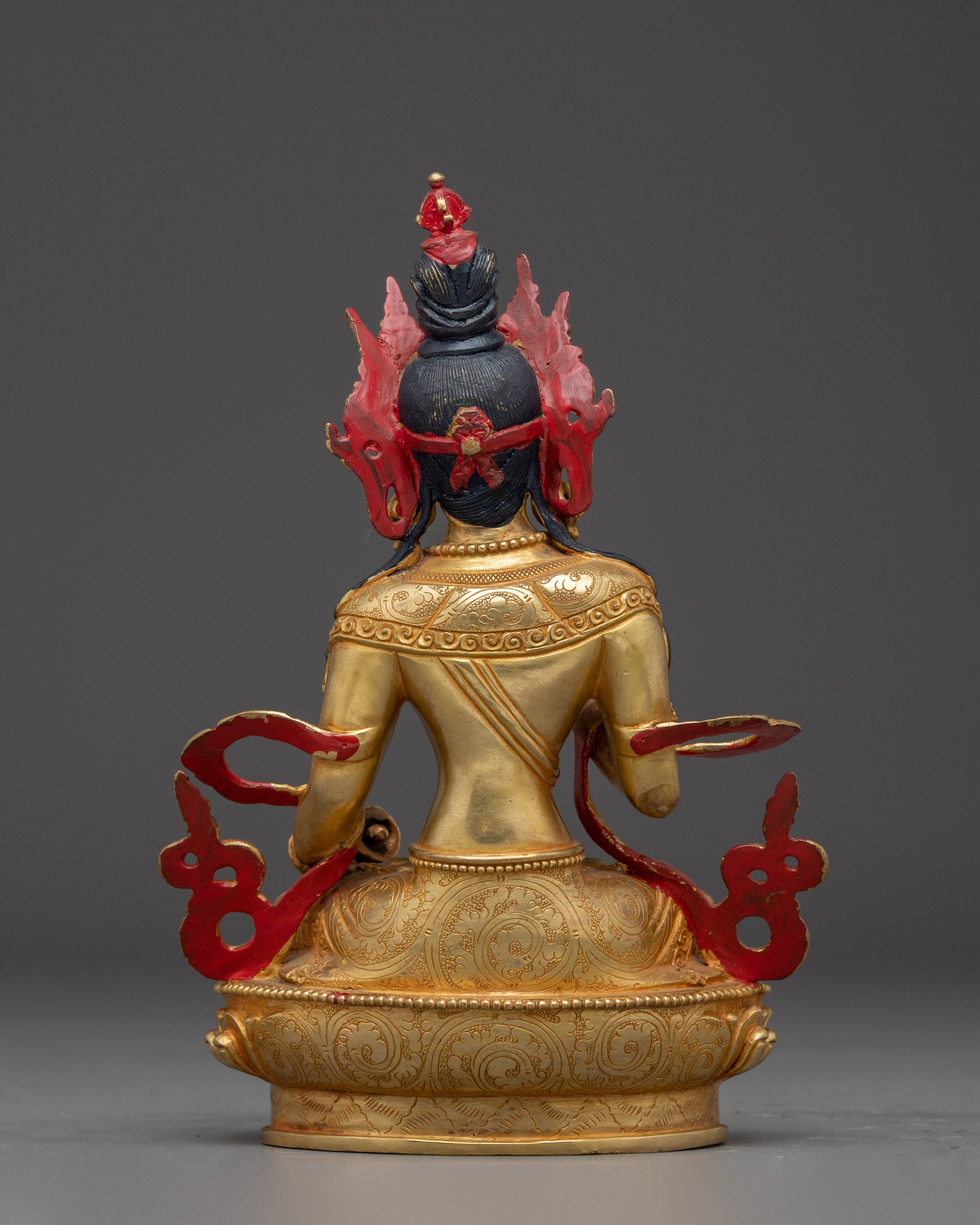 Elegant Vajrasattva Gold and Copper Statue | Symbol of Cleansing & Spiritual Enlightenment