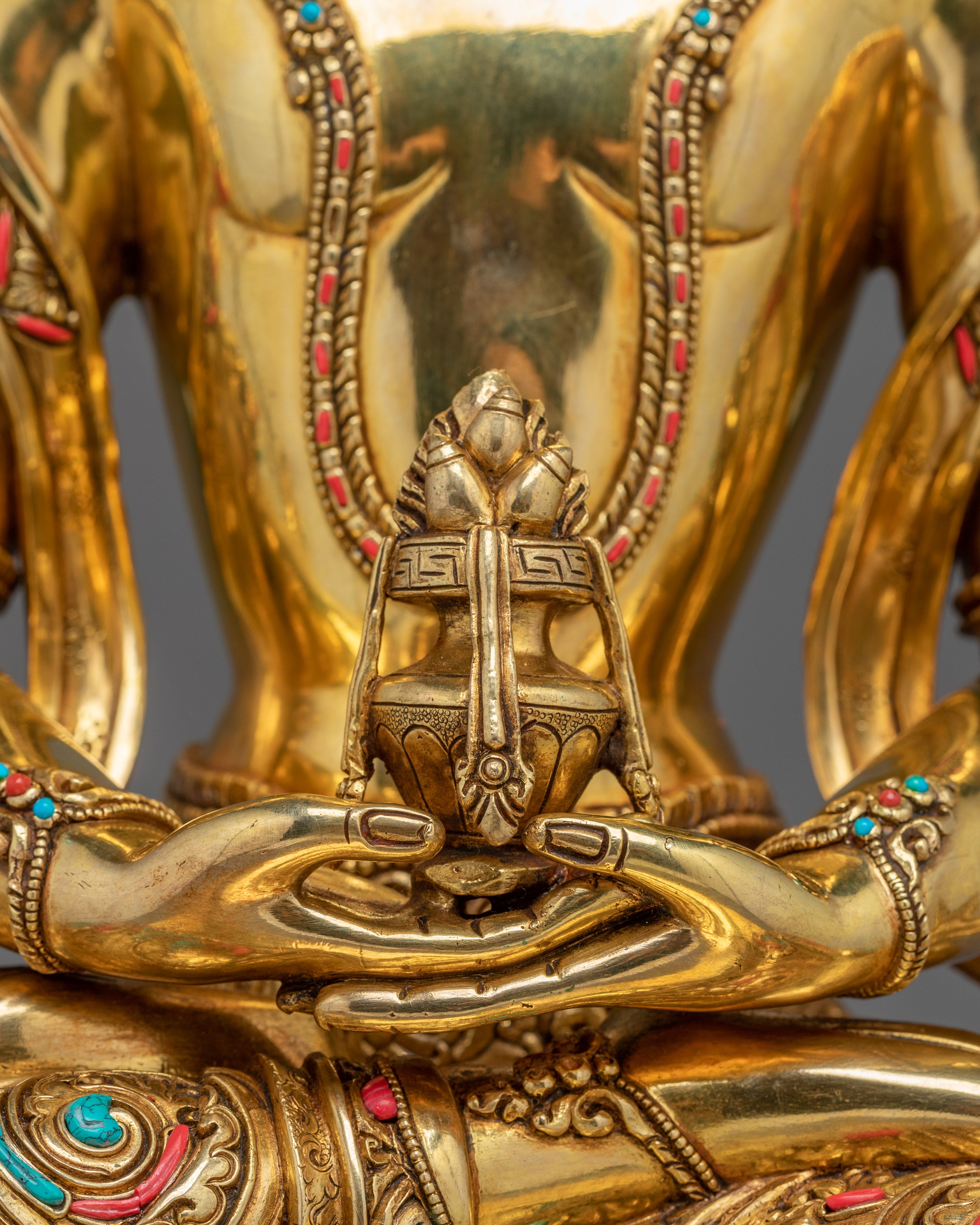 Amitayus, Peaceful Buddha | Nepali Handmade Figurine