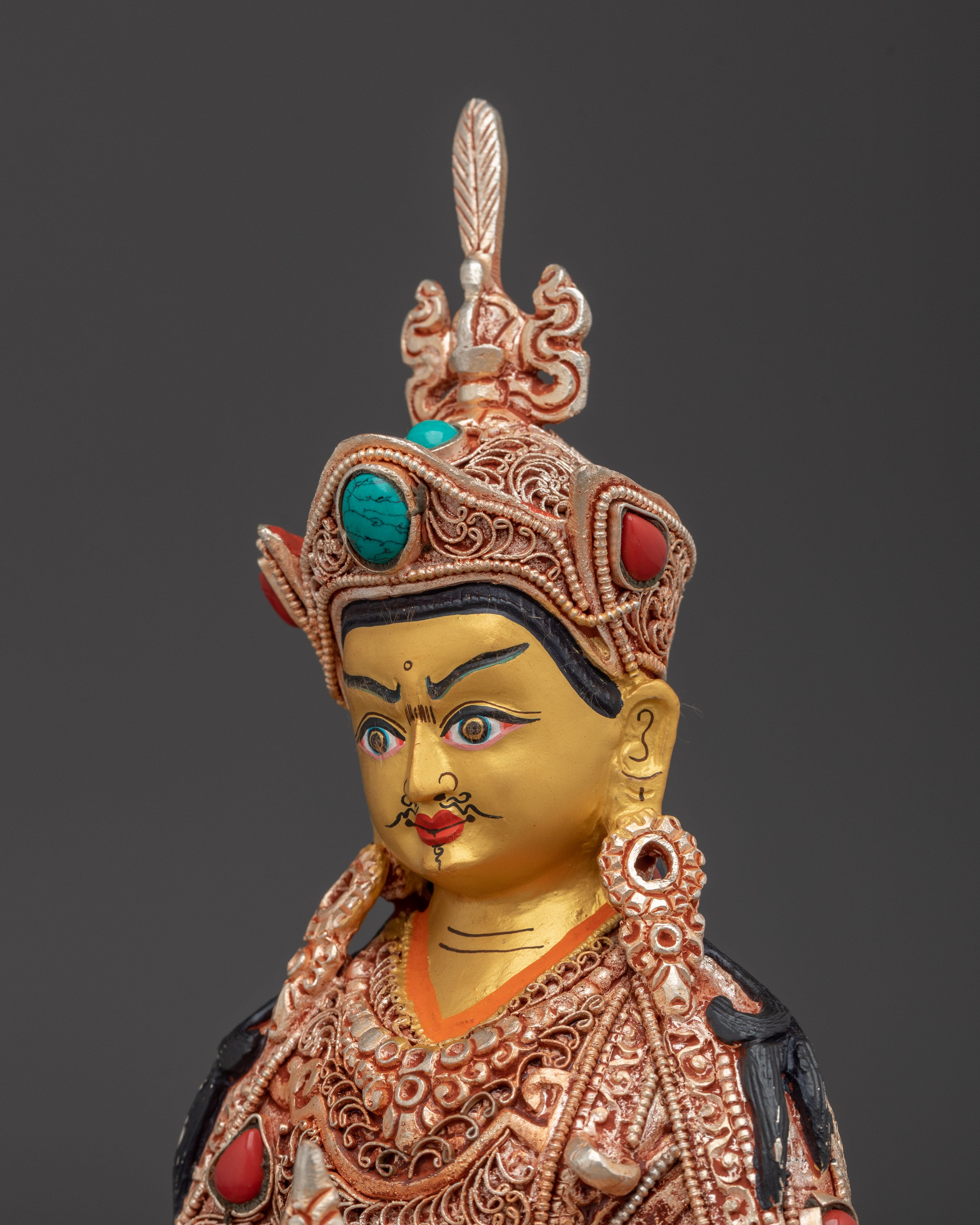 Meditation Idol Guru Rinpoche | Handmade Nepali Statue