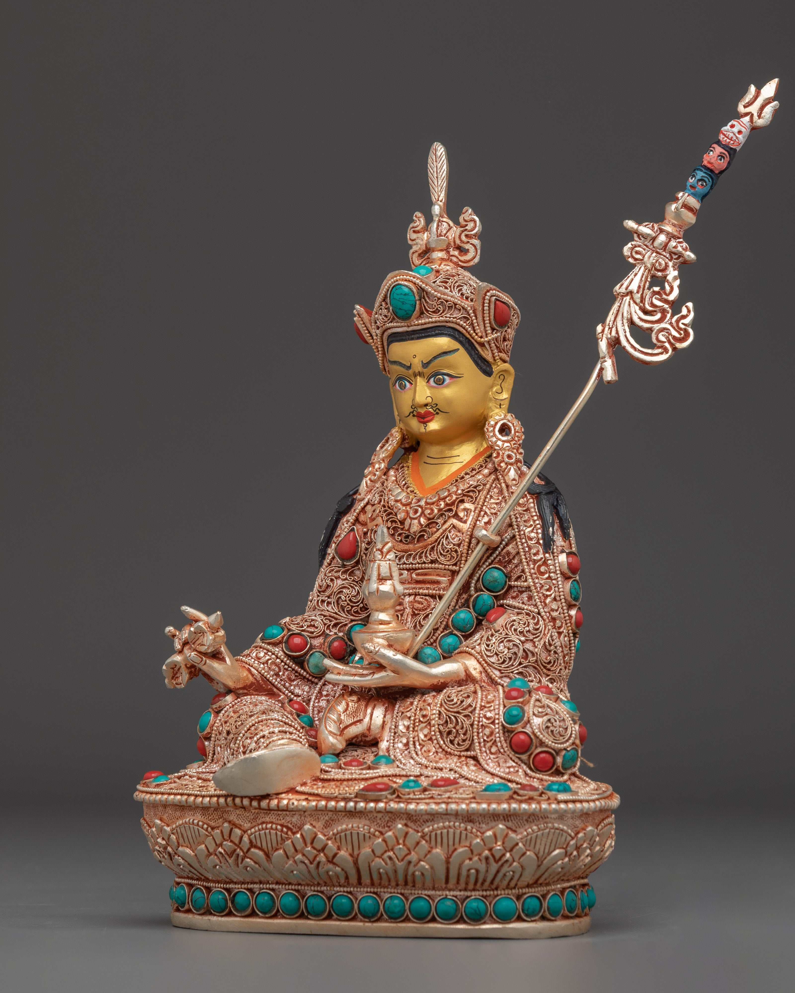 Meditation Idol Guru Rinpoche | Handmade Nepali Statue