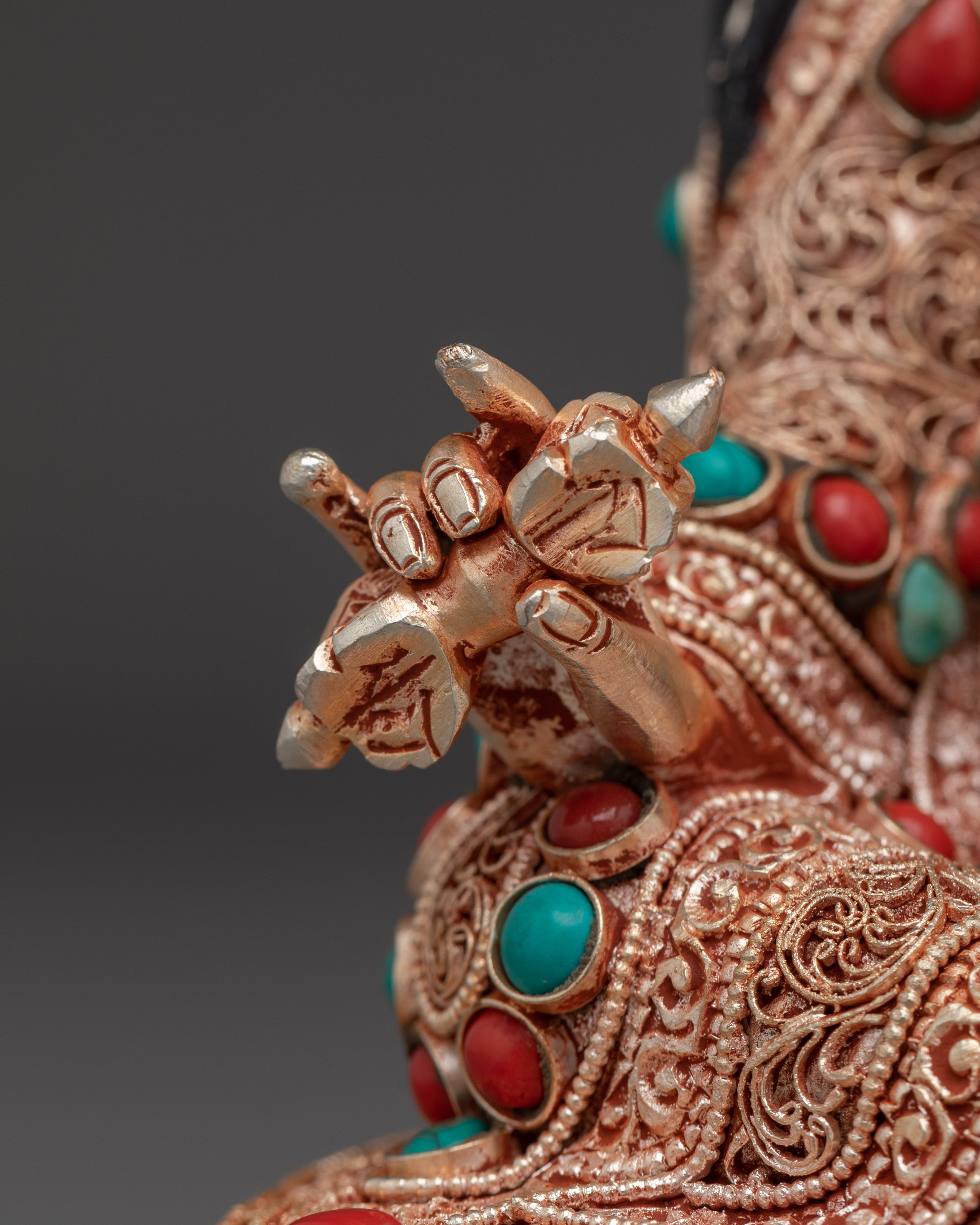 Meditation Idol Guru Rinpoche | Handmade Nepali Statue