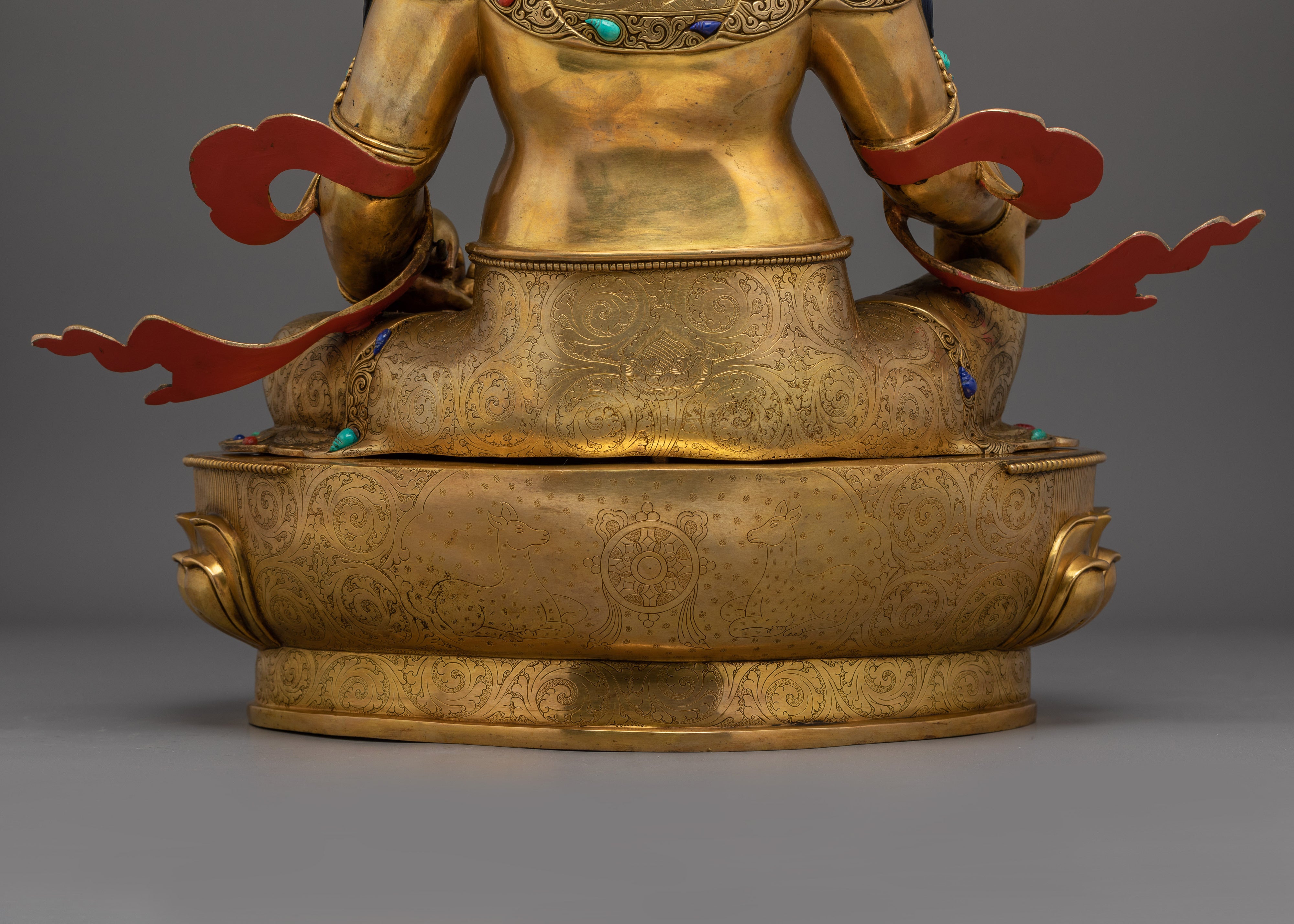 Dzambhala, Prosperity Figure | Gold Gilded Vajrayana Art