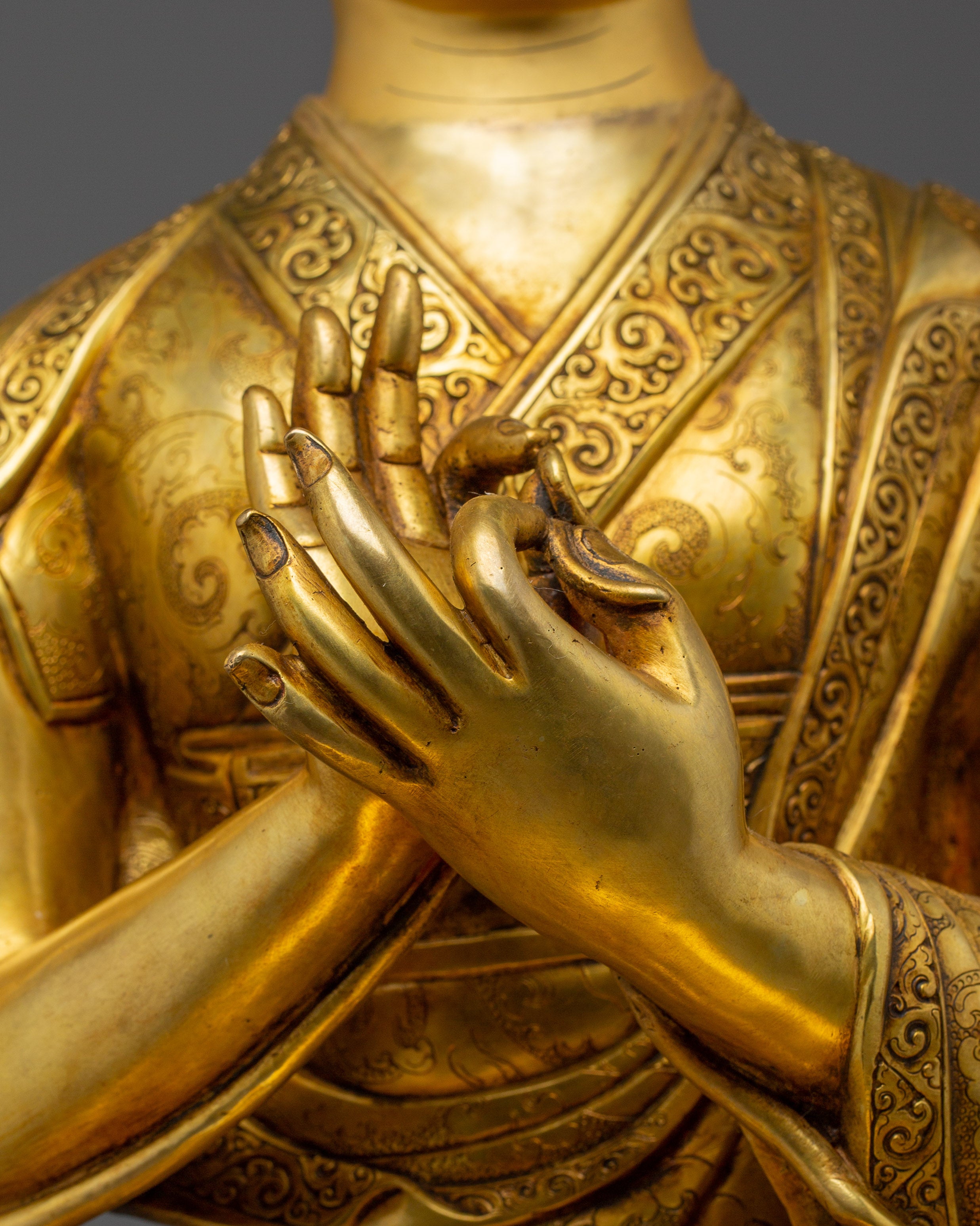 Tsongkhapa Statue set: Powerful Spiritual Artwork