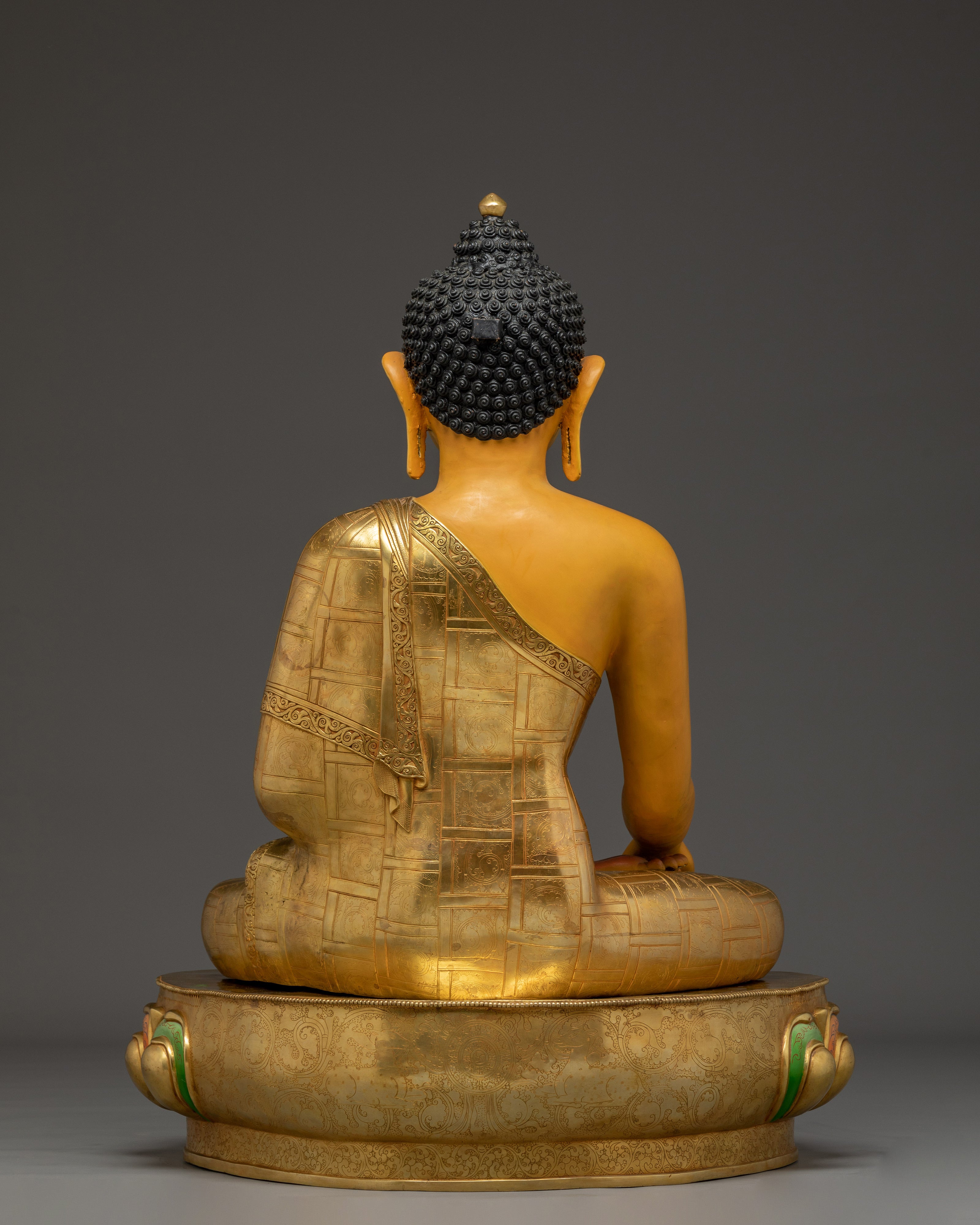 Enlightened Colourful Shakyamuni Buddha Sculpture | Historical Buddha