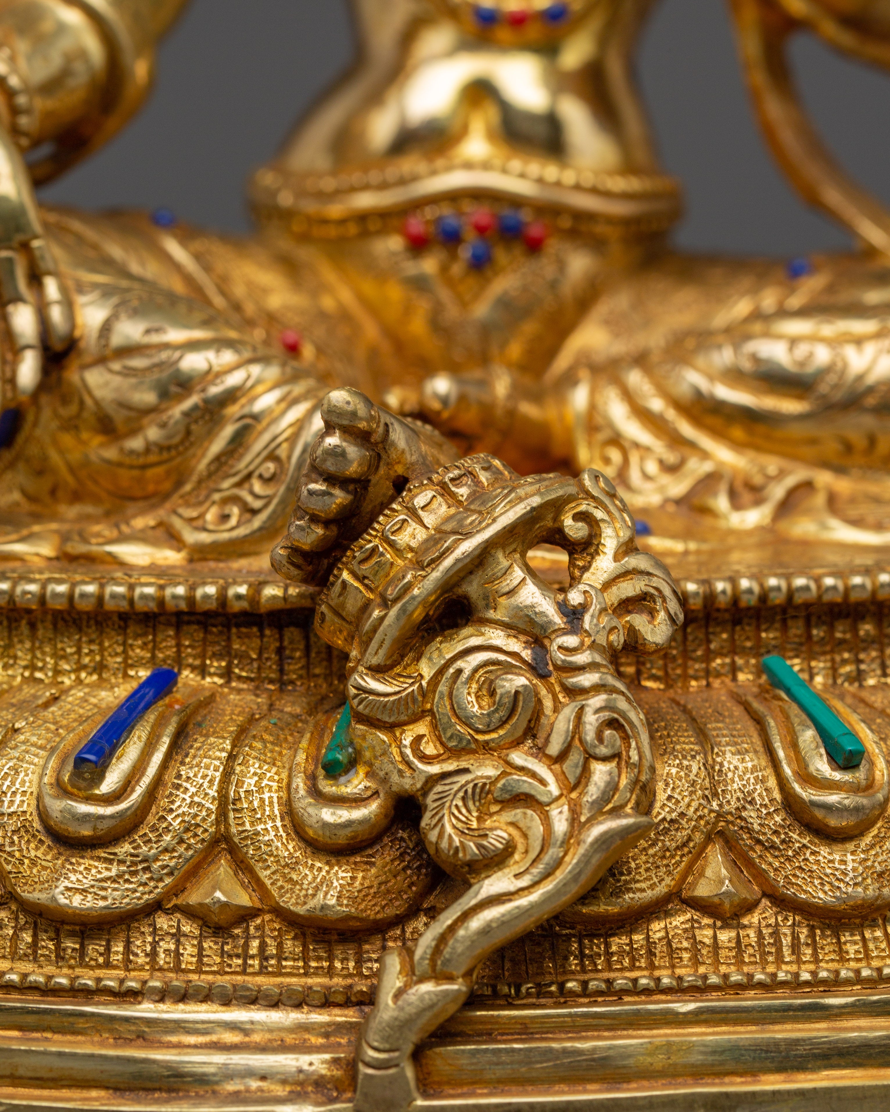 Handmade Buddhist Artwork of Green Tara | Goddess of Compassion