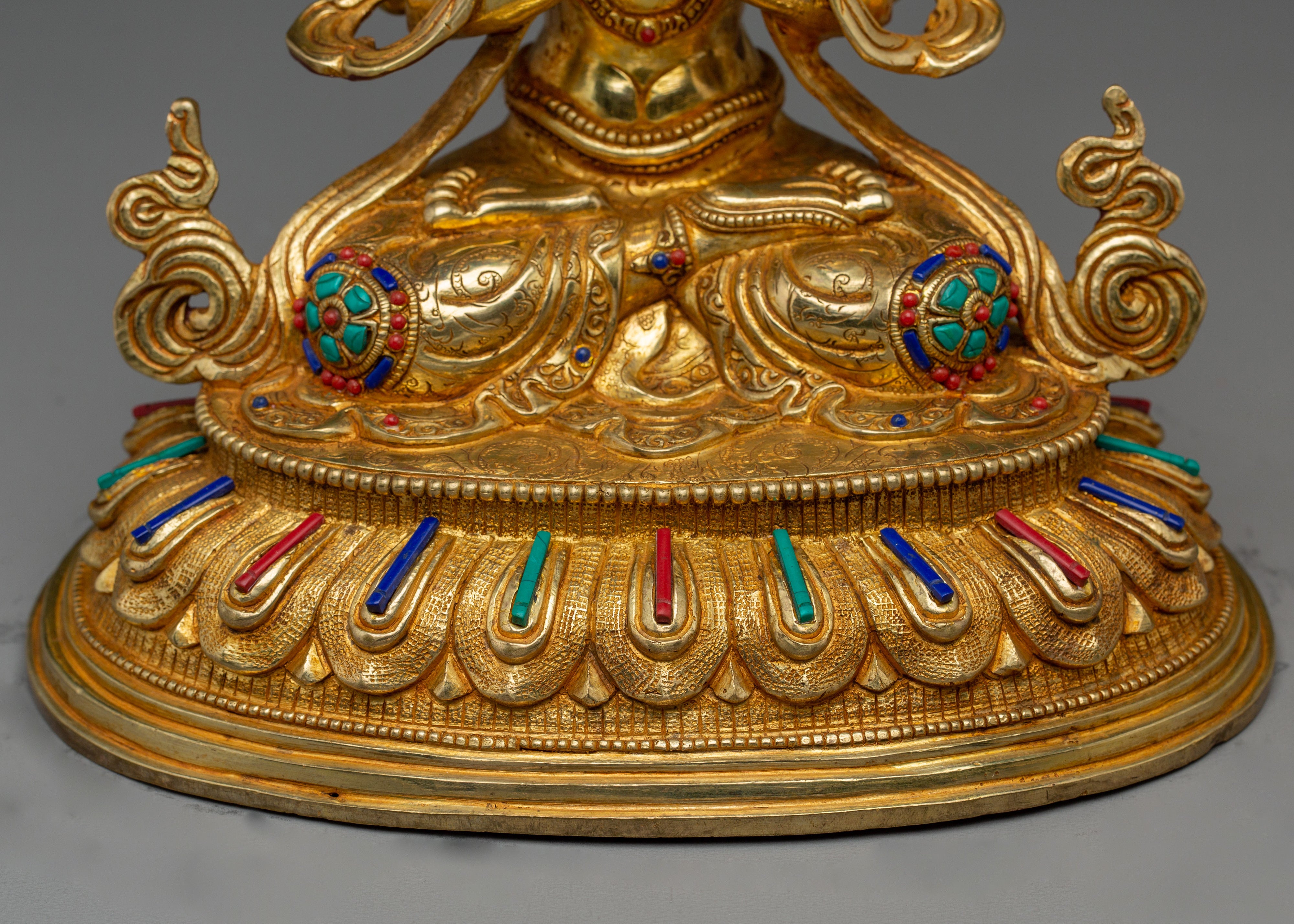 Handcrafted Chenrezig Copper Artwork | Meditation and Spiritual Decor