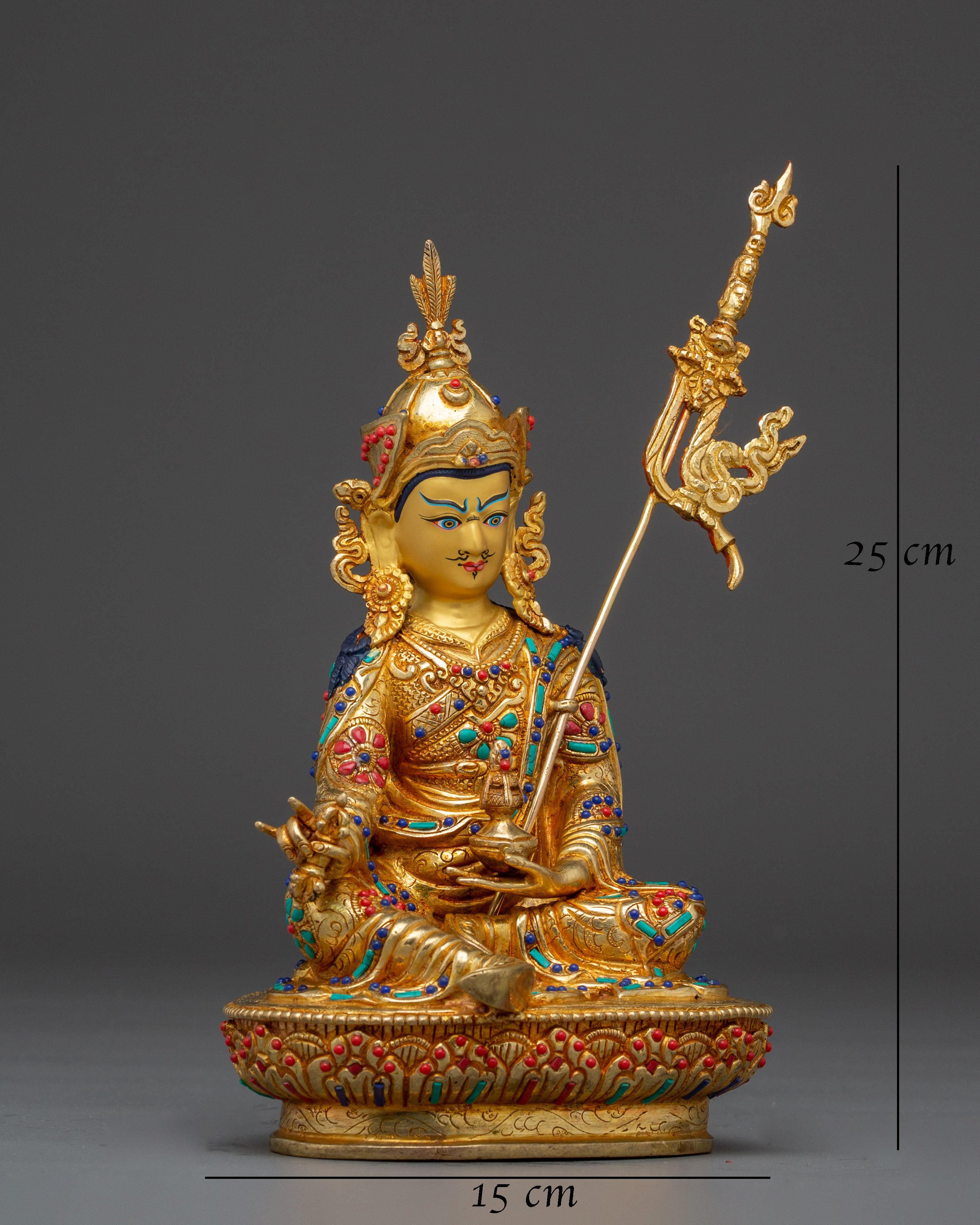 Spiritual Transformation Deity Golden Guru Rinpoche Art