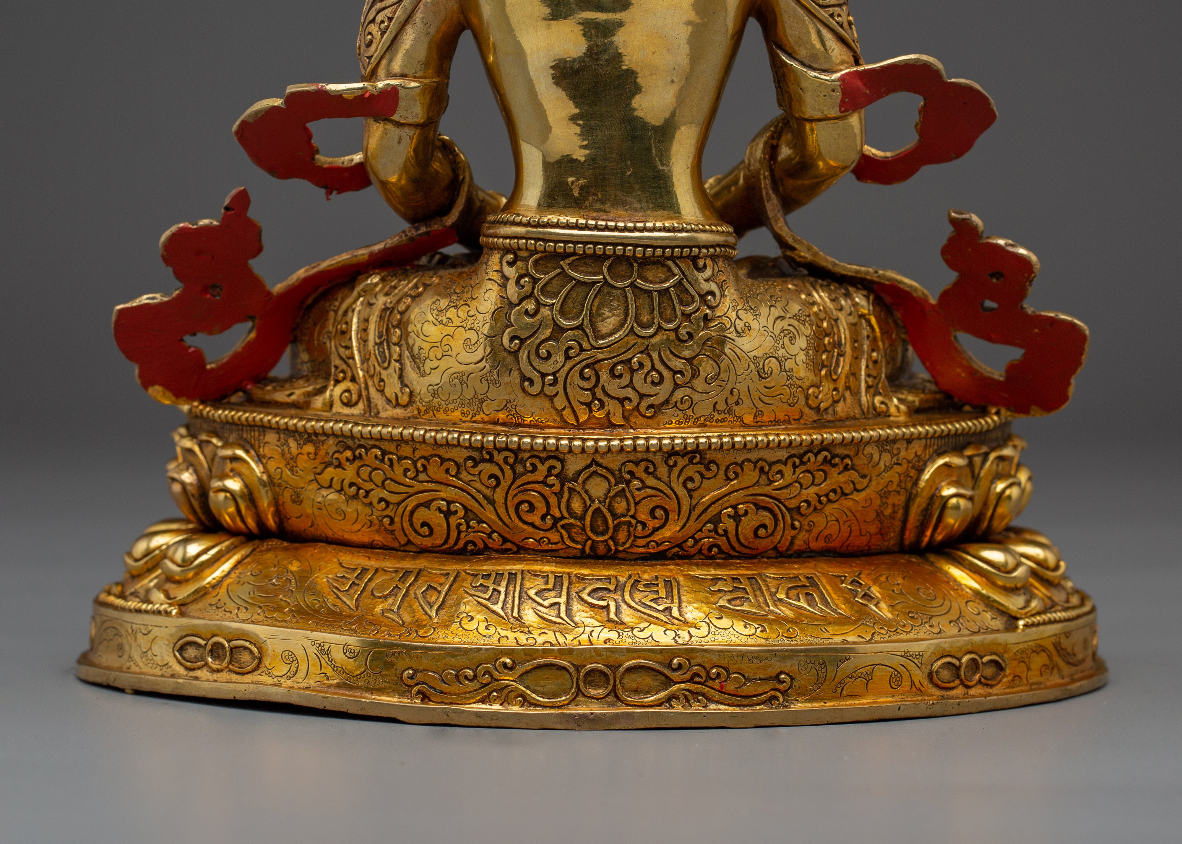 Handmade Golden Statue of Amitayus | Buddha of Long-life