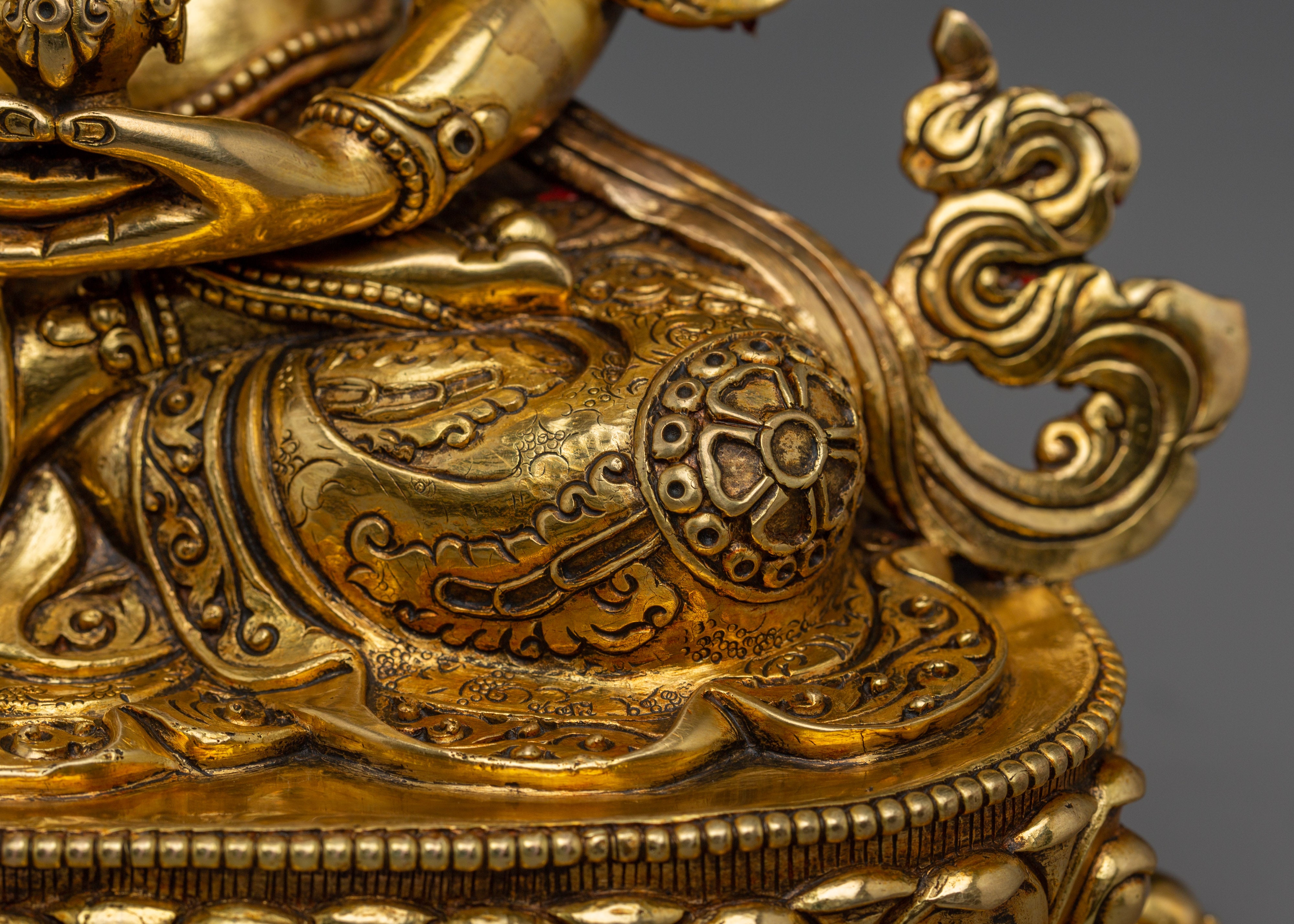 Handmade Golden Statue of Amitayus | Buddha of Long-life