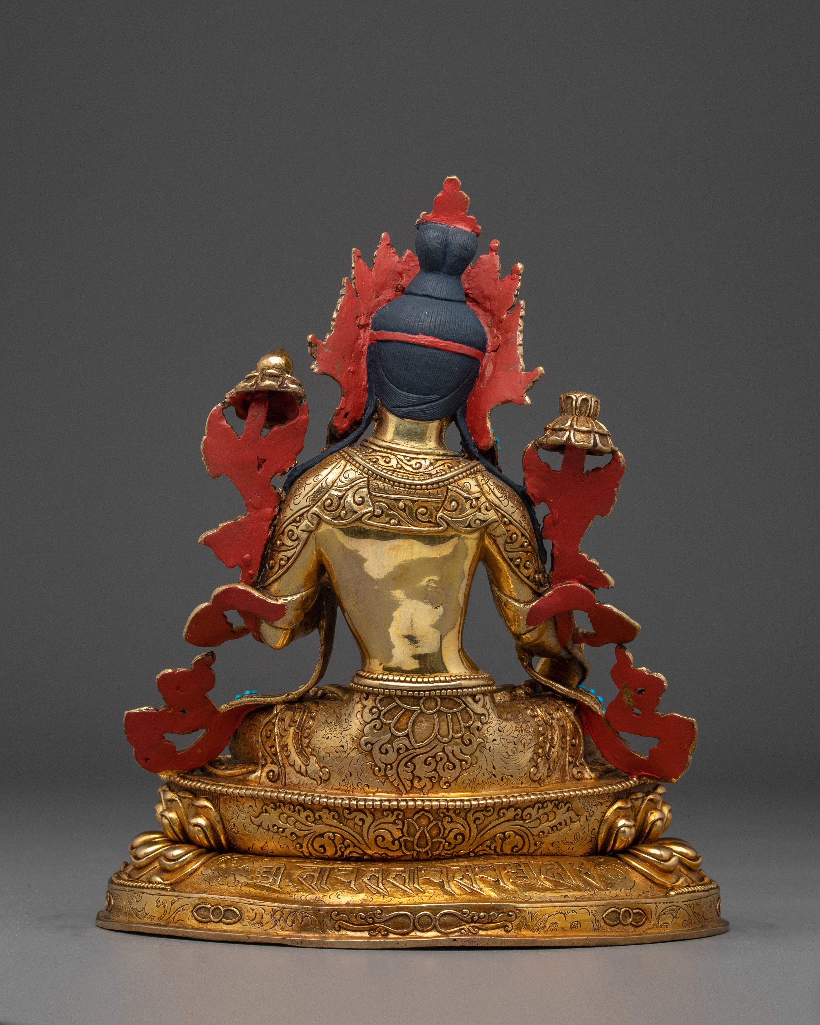 White Tara Gold Gilded Copper Art | Enlightened Feminine Energy