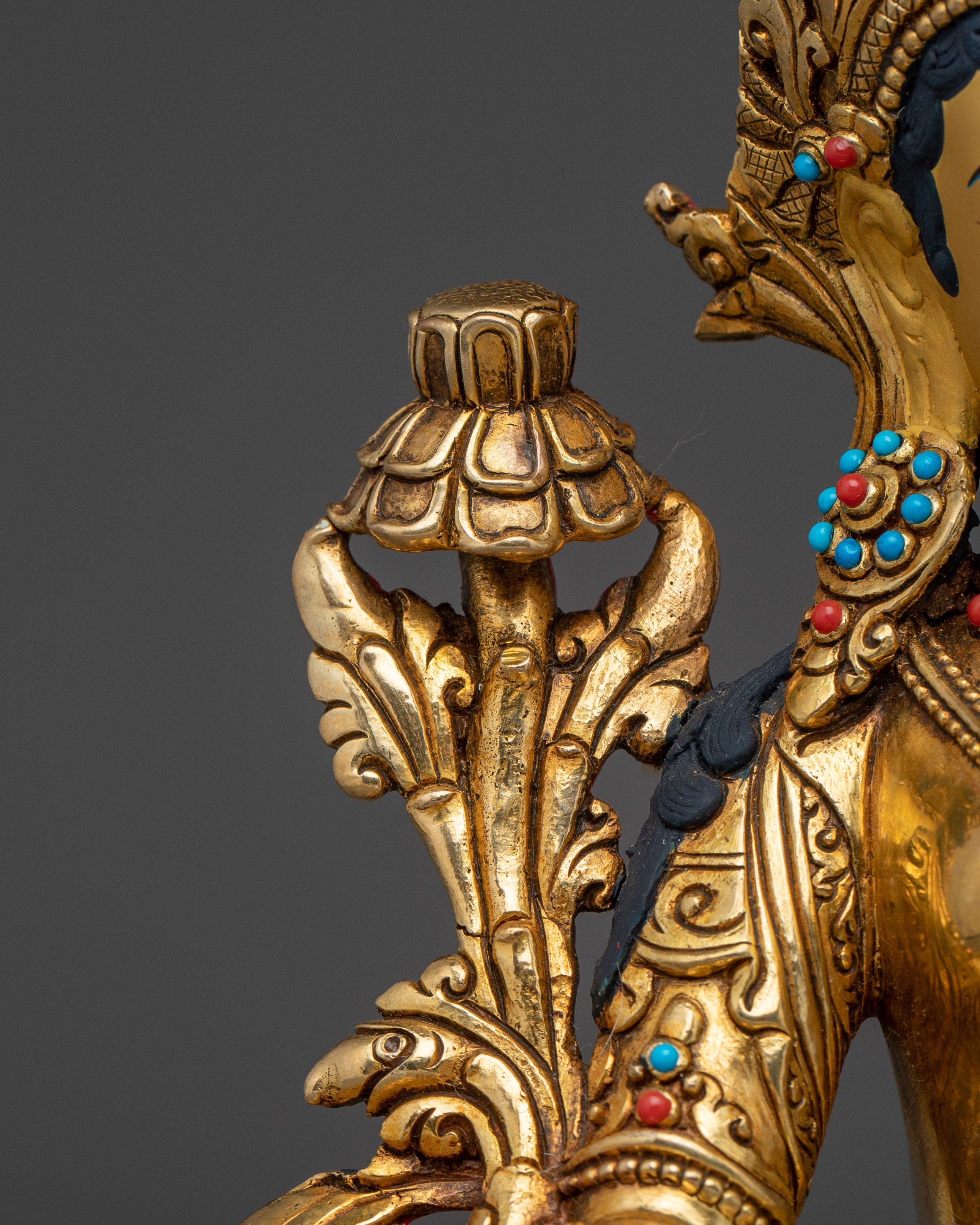 White Tara Gold Gilded Copper Art | Enlightened Feminine Energy