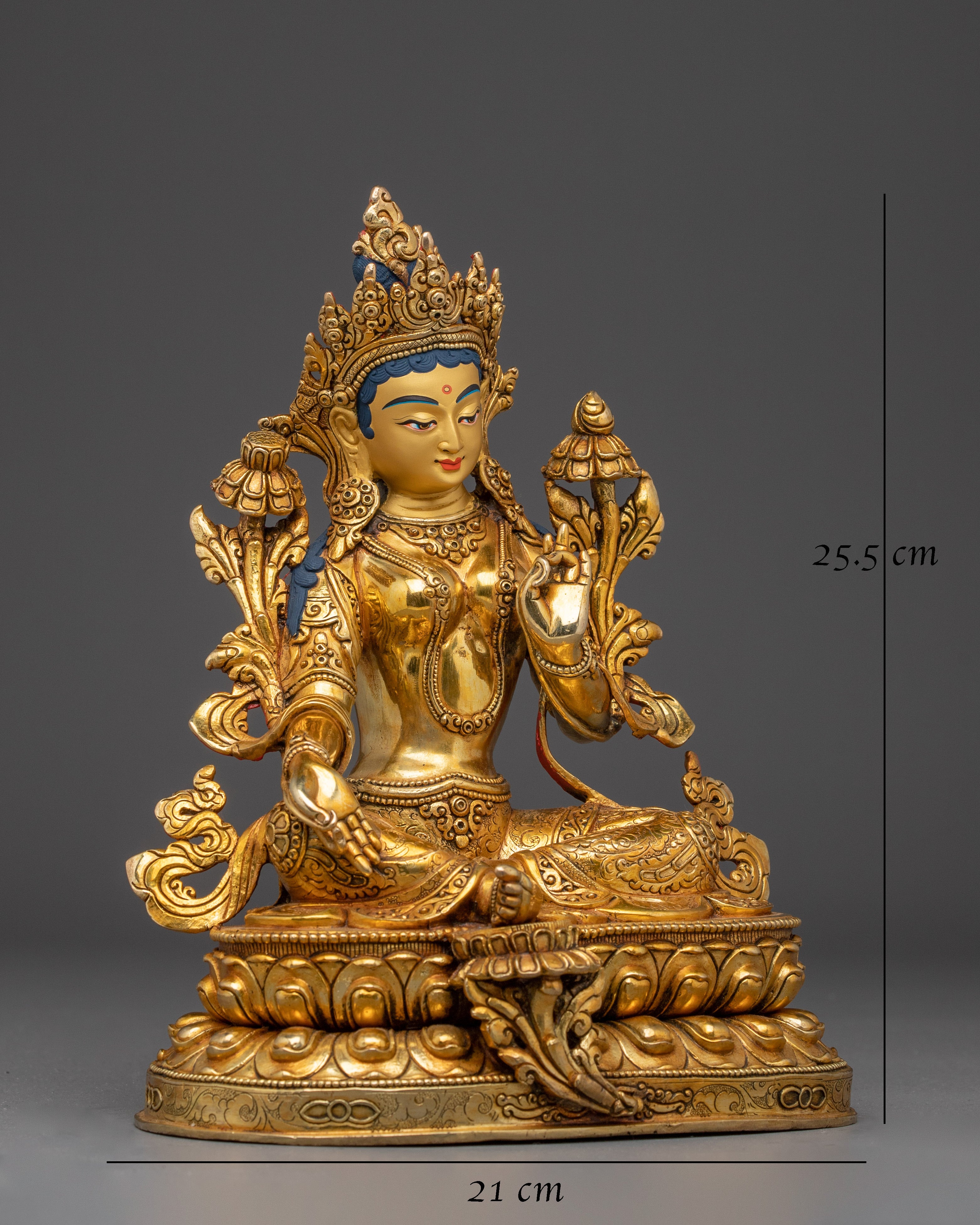 Radiant Golden Shyama Tara Art