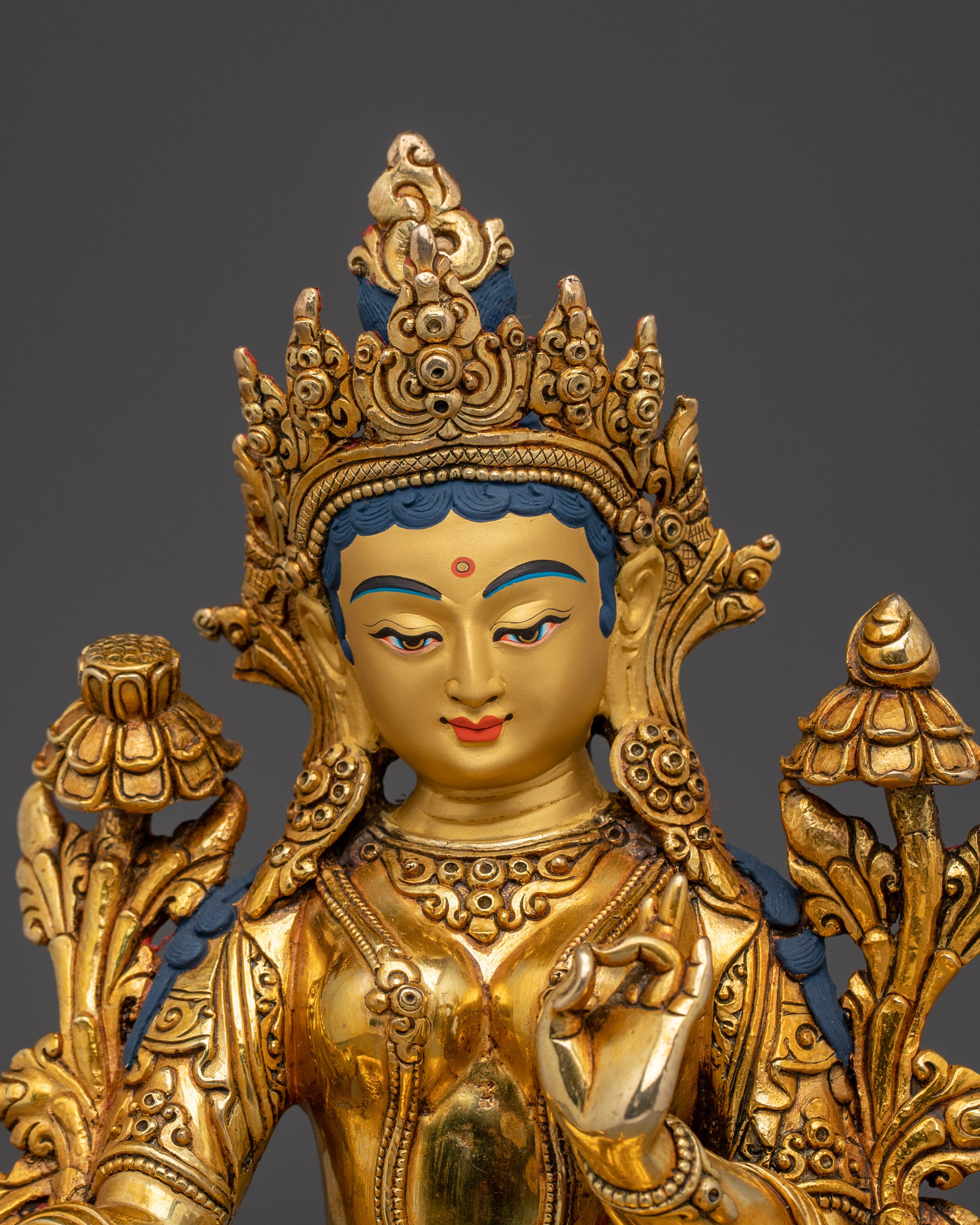 Radiant Golden Shyama Tara Art | Green Tara - Mother of Liberation