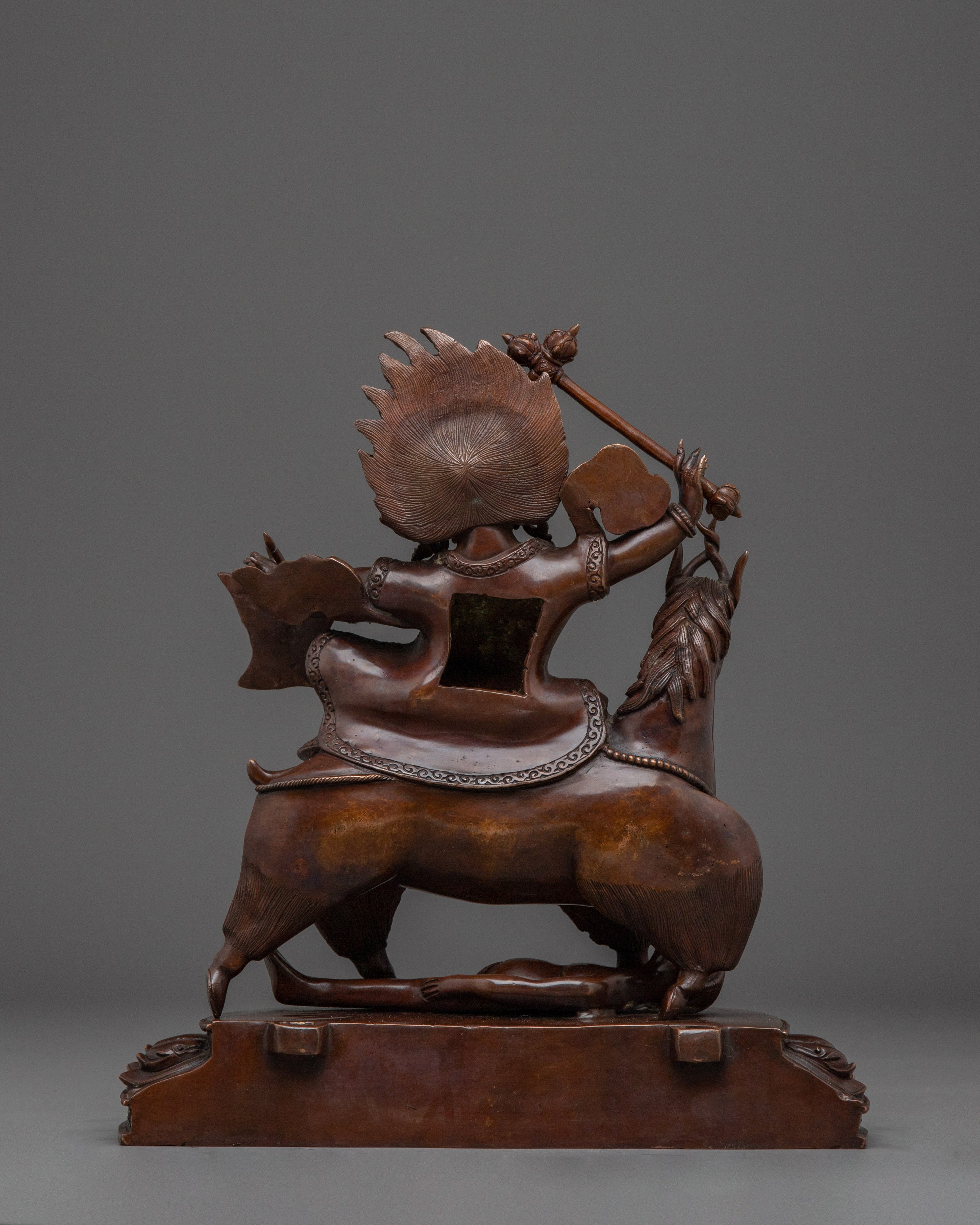 Garwa Nagpo Damchen Statue: Buddhist Worldly Protector