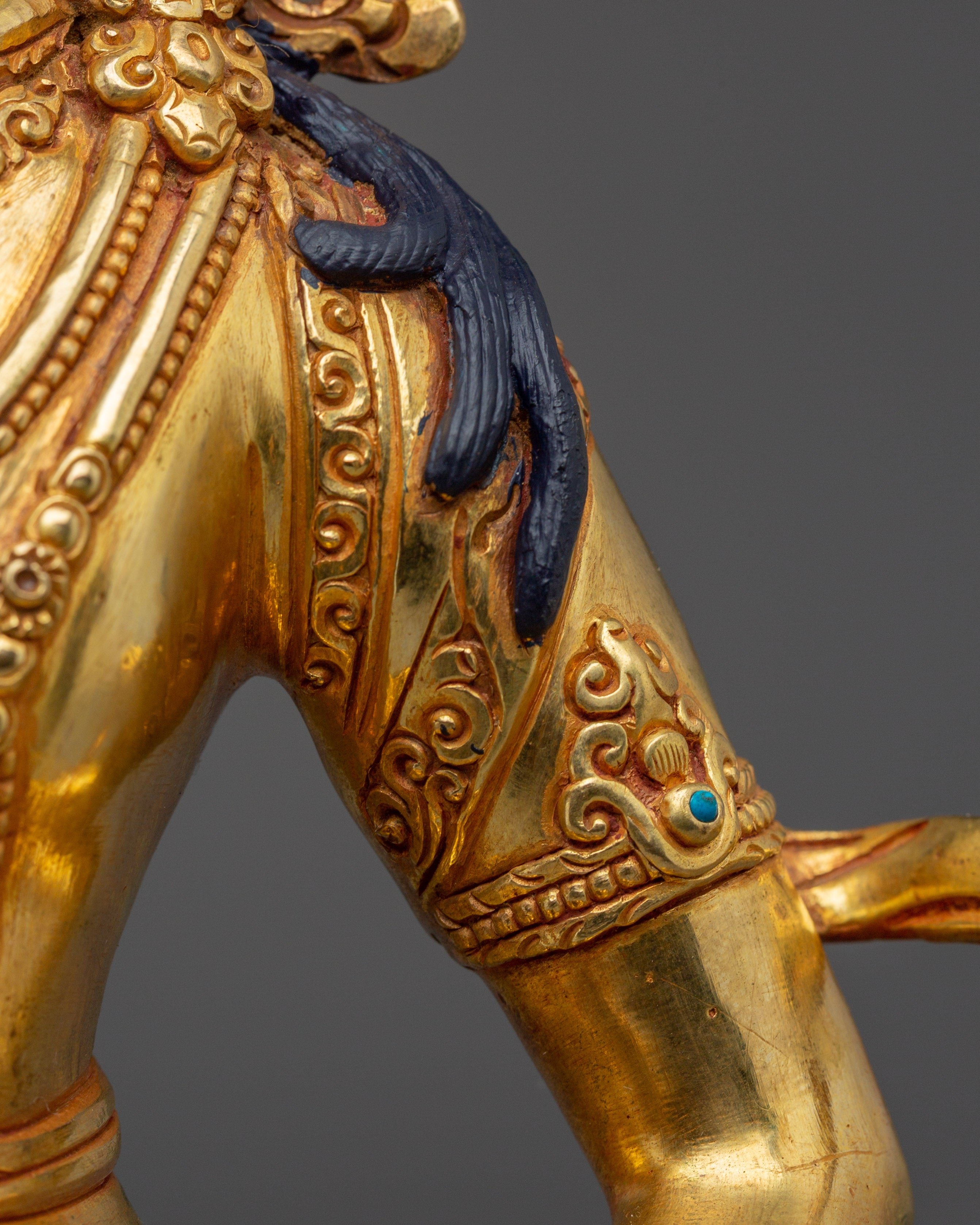 Vajrasattva Gold Gilded Copper Deity | Buddha of Purification and Spiritual Healing