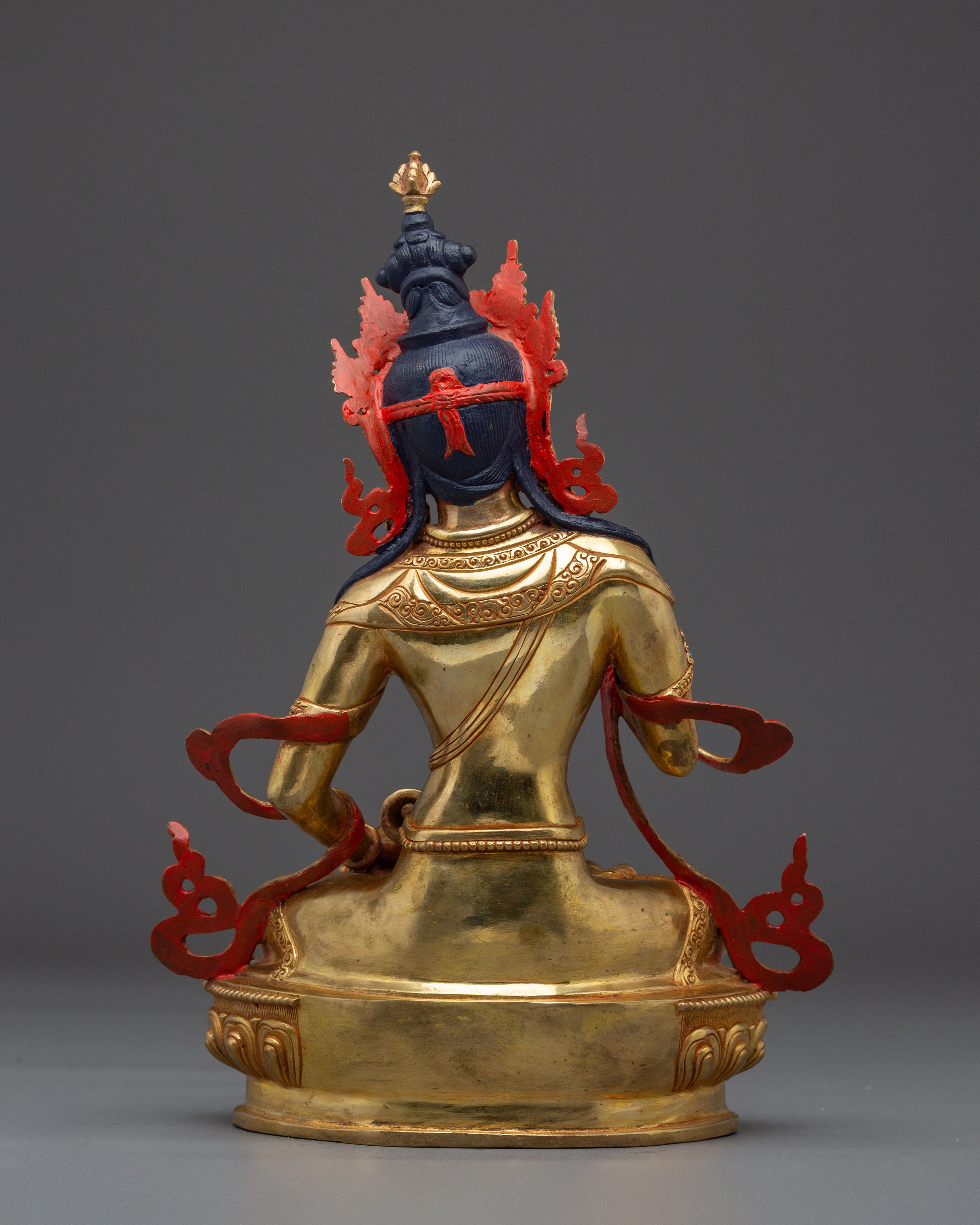 Vajrasattva Gold Gilded Copper Deity | Buddha of Purification and Spiritual Healing