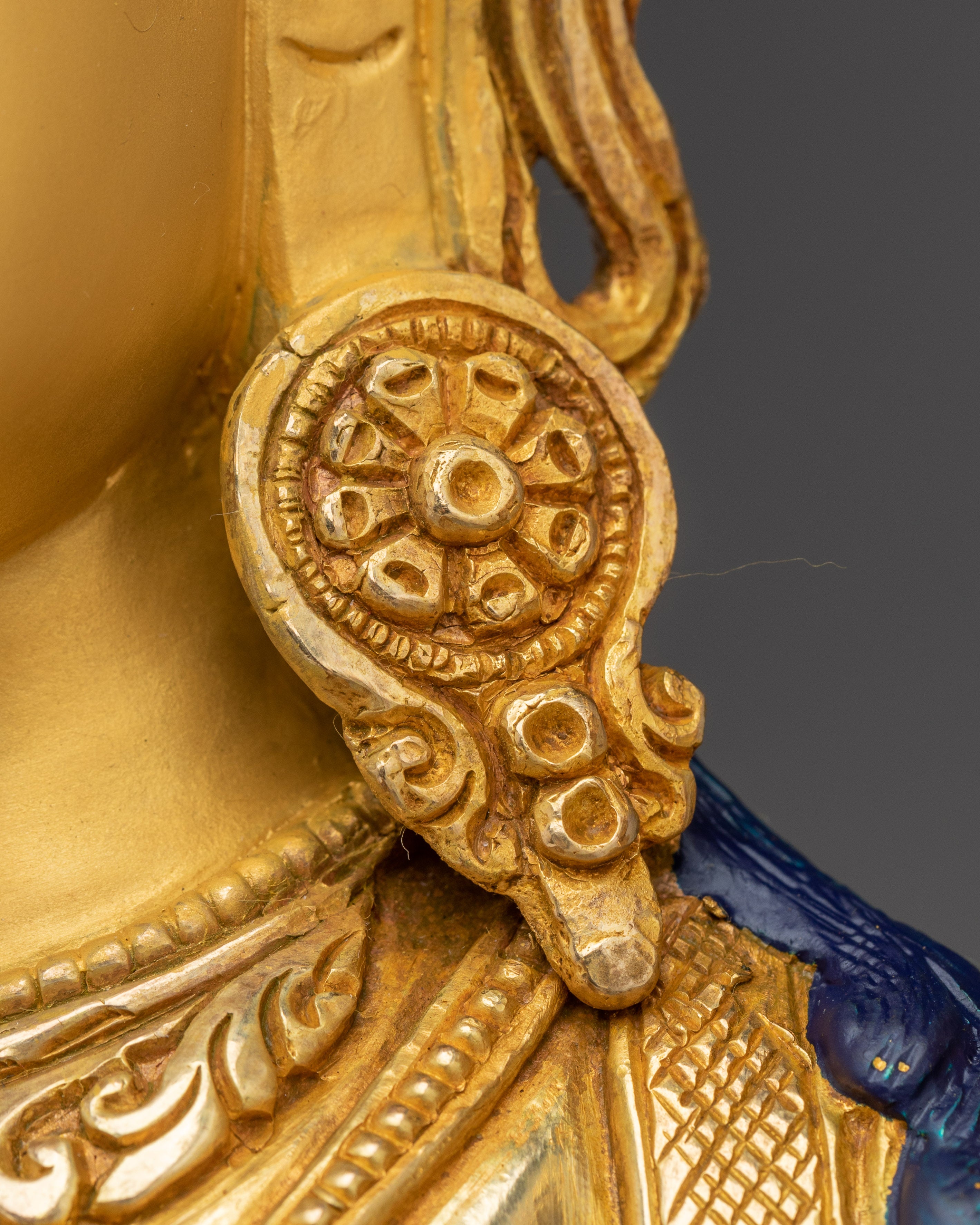 Green Tara 24K Gold Gilded Copper Statue | Bodhisattva of Compassion and Protection