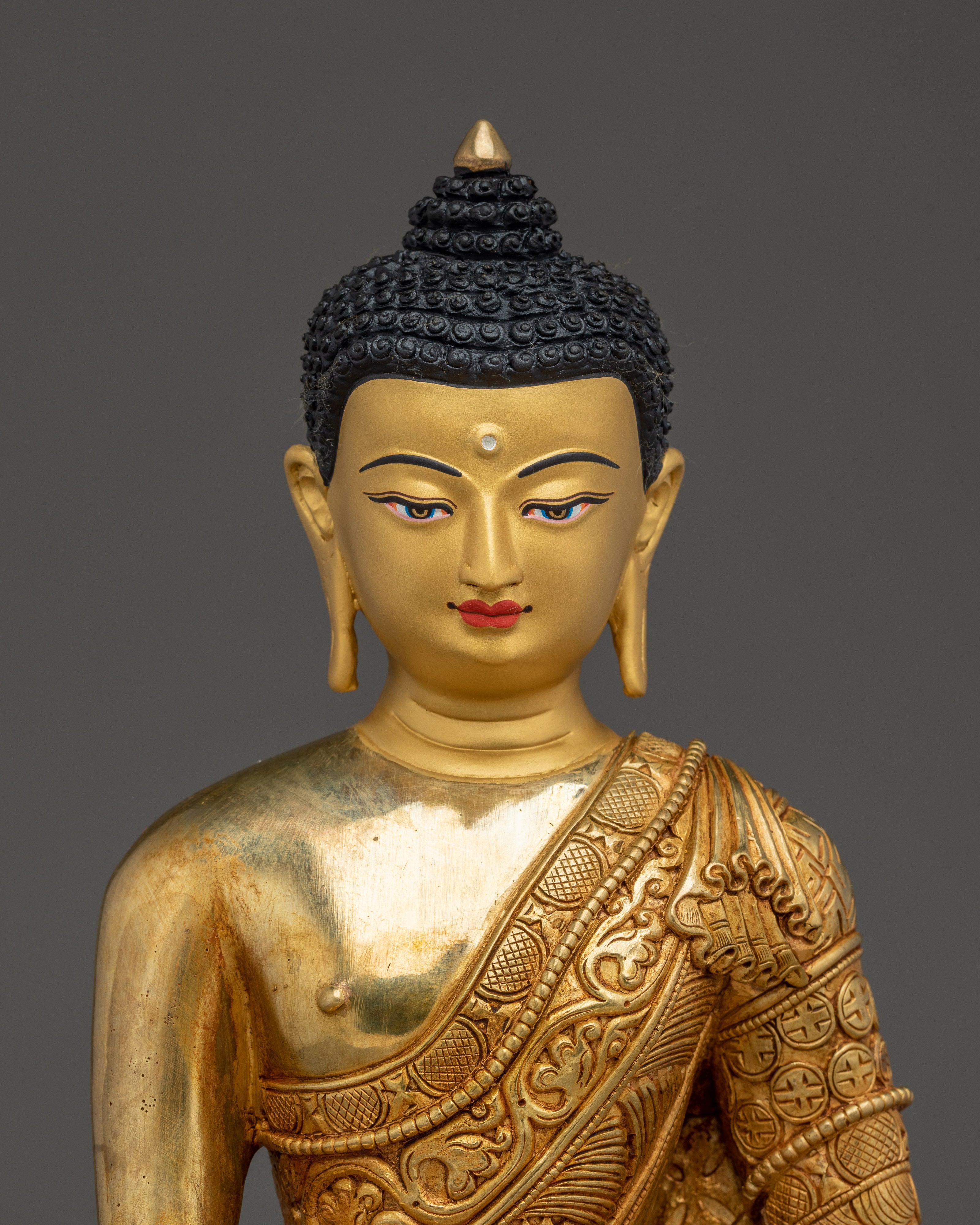 Shakyamuni Buddha 24K Gold Gilded | Symbol of Enlightenment and Spiritual Peace