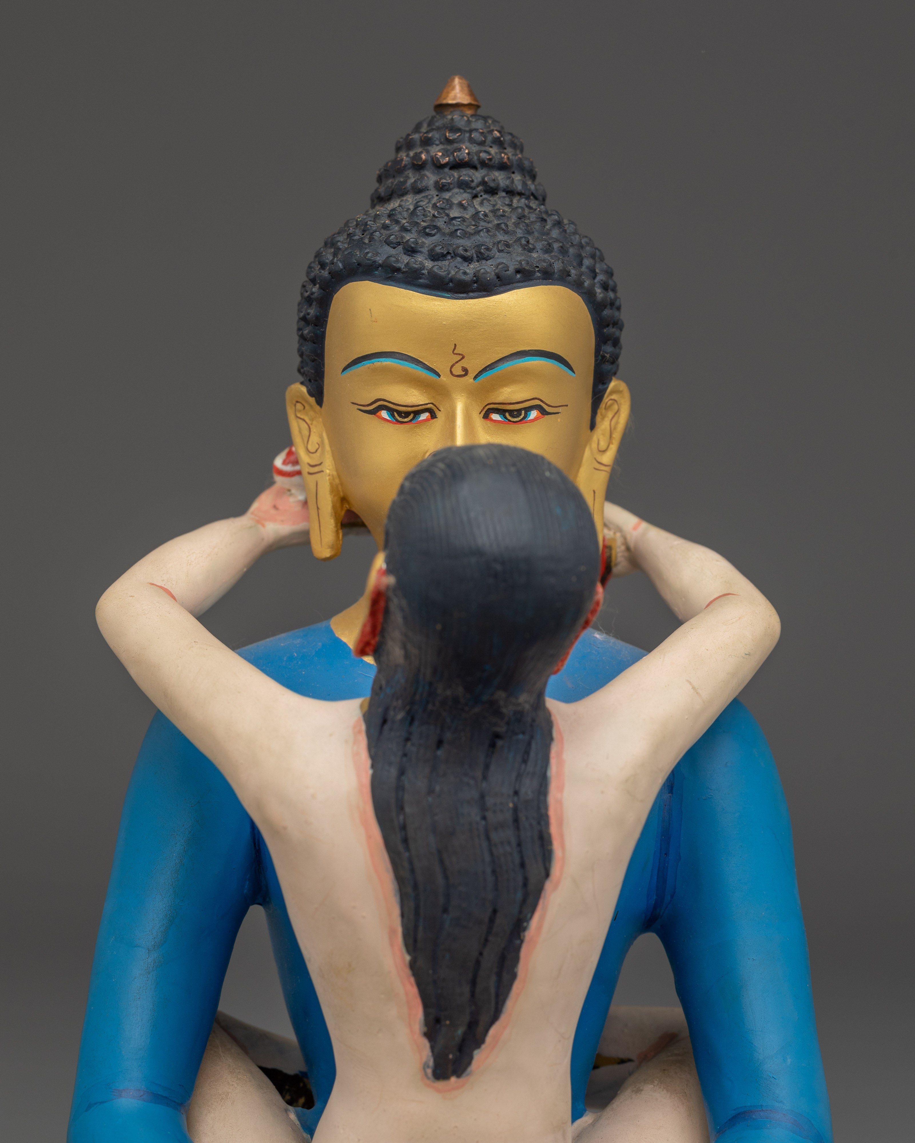 Samantabhadra with Consort Copper Deity Statue | Spiritual Growth and Harmony