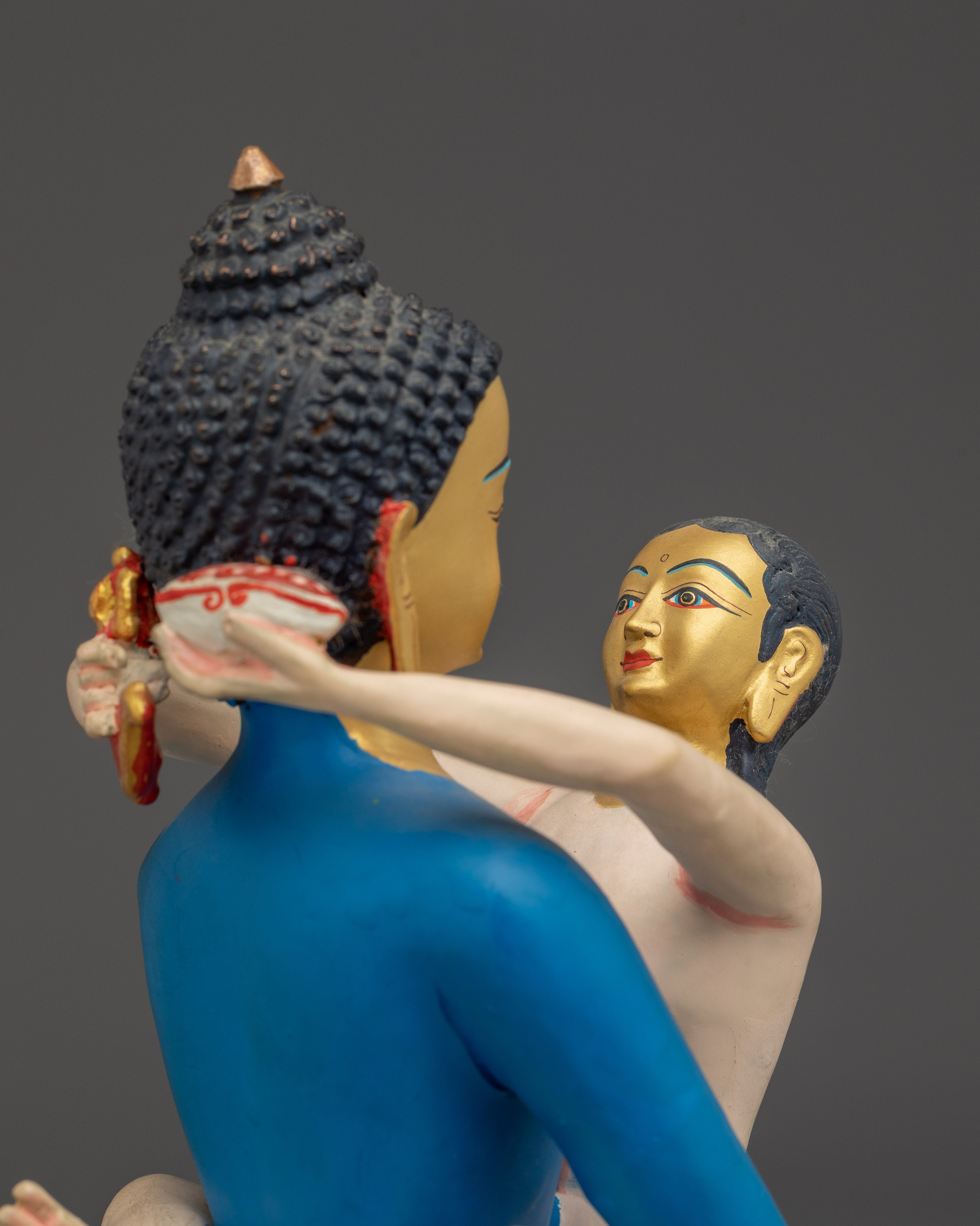 Samantabhadra with Consort Copper Deity Statue | Spiritual Growth and Harmony