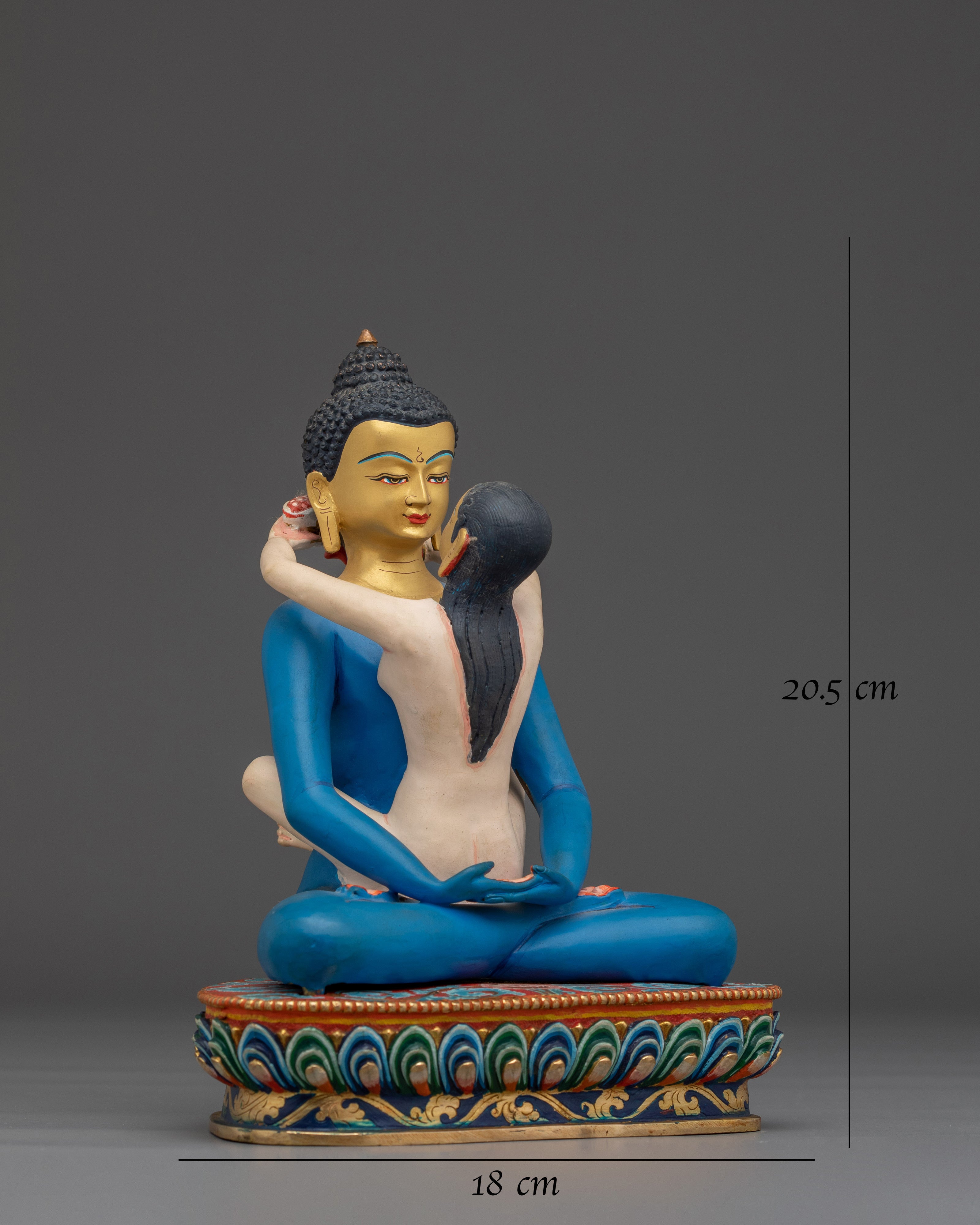 Samantabhadra with Consort Copper Deity Statue