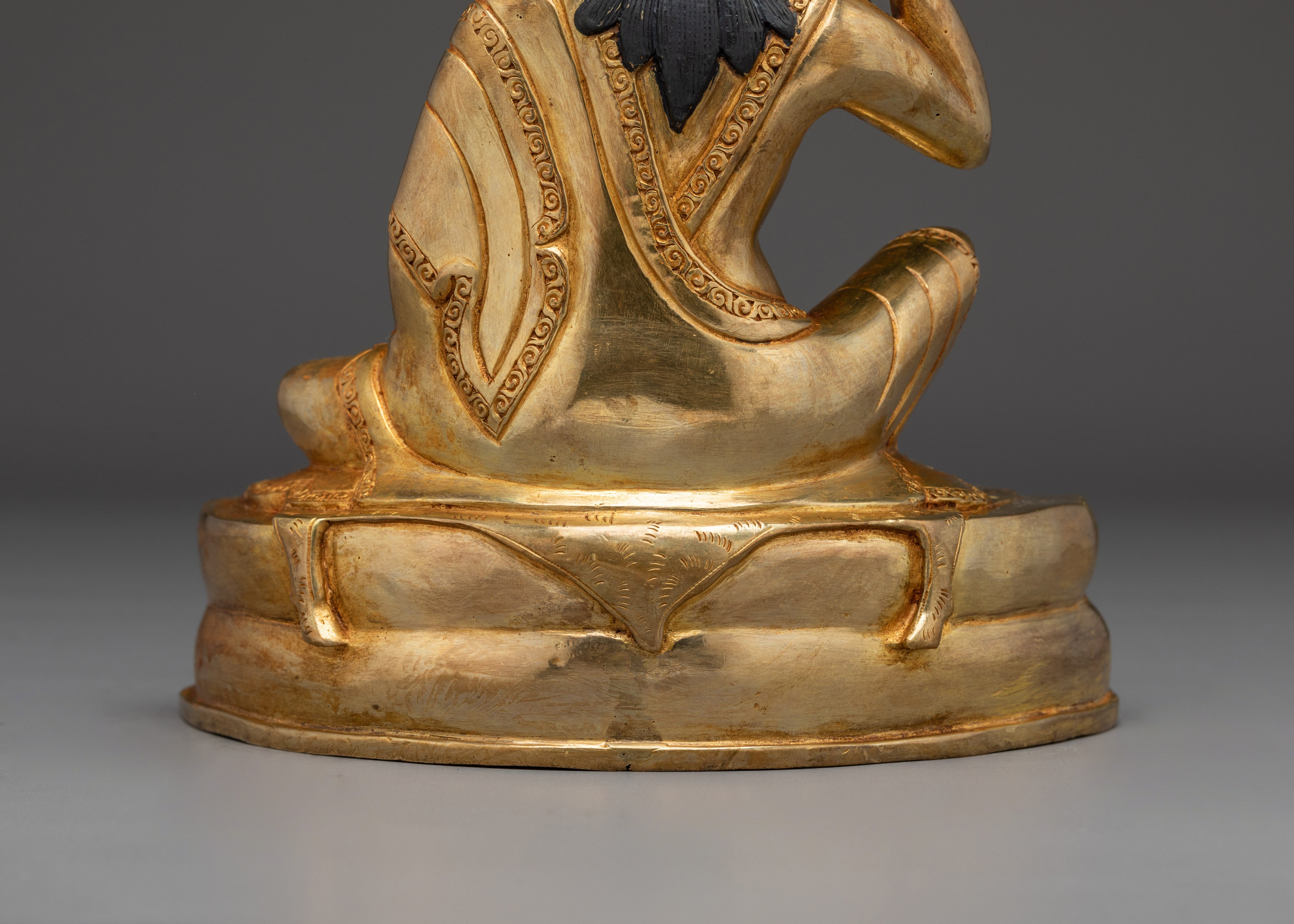 Marpha, Milarepa & Gampopa Buddhist Copper Statue Set | Spiritual Art, Meditation Decor