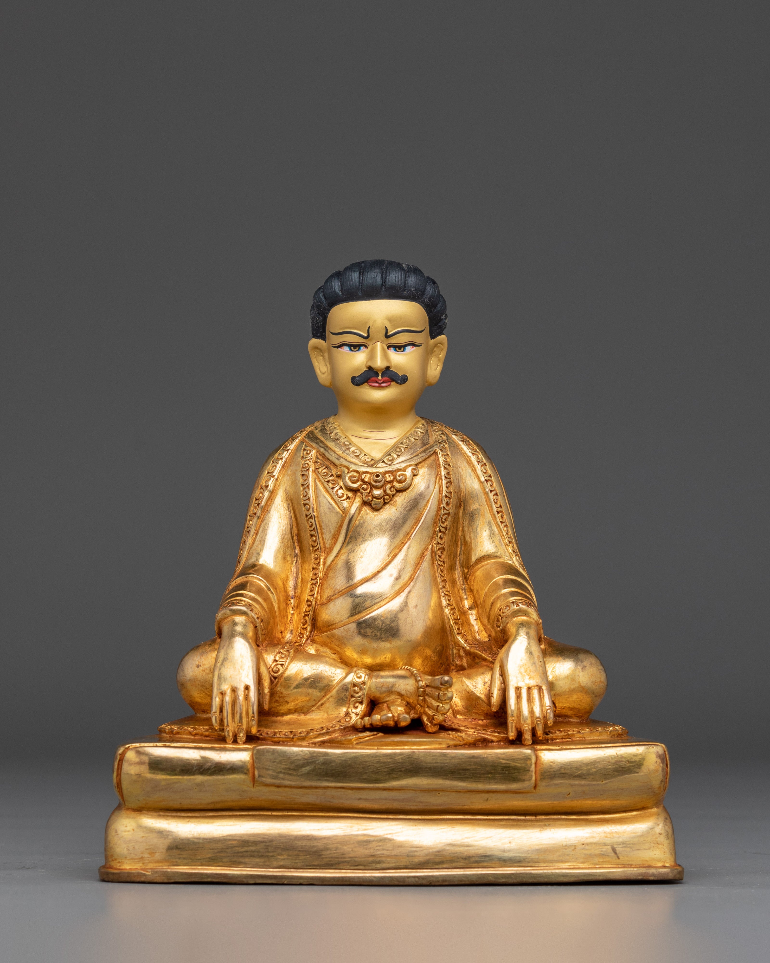 Marpha, Milarepa & Gampopa Buddhist Copper Statue Set