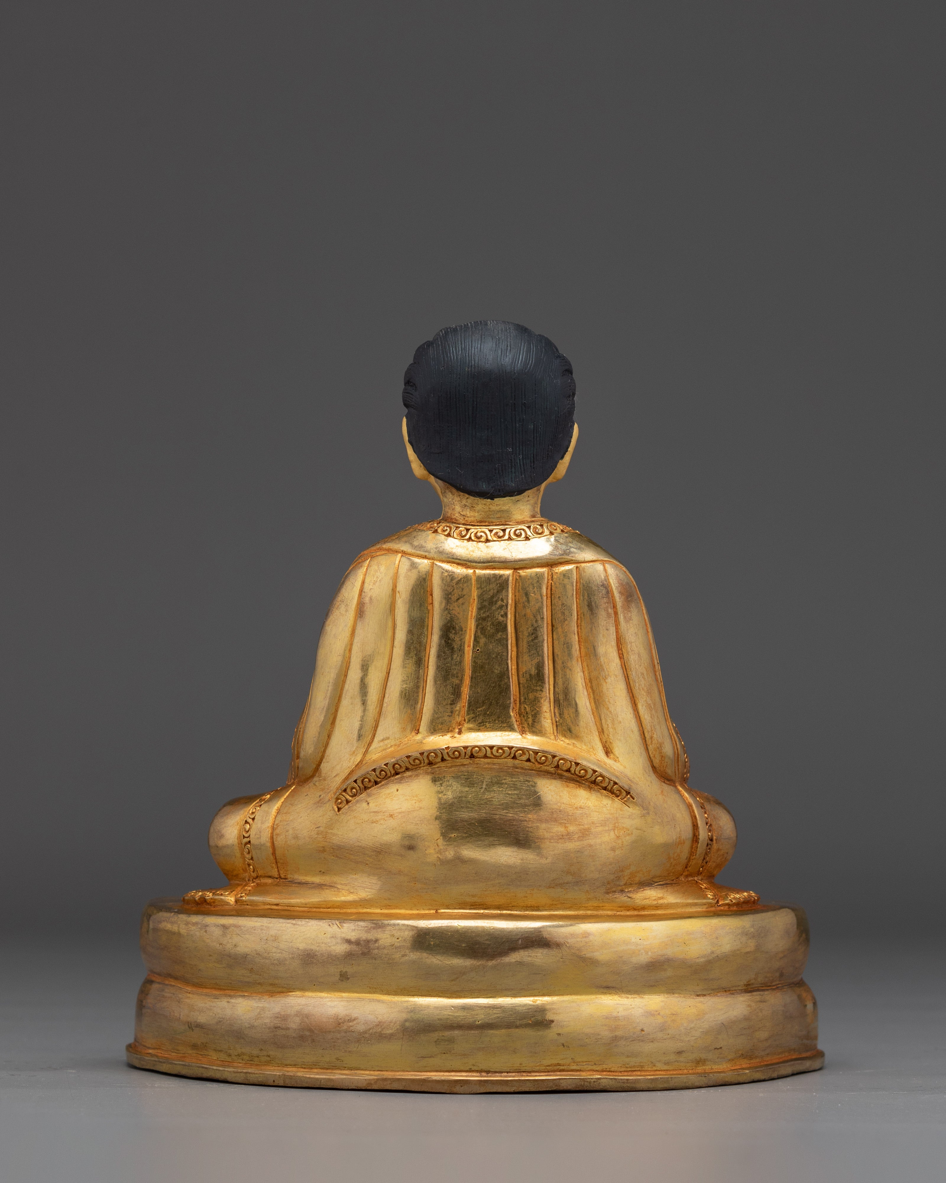 Marpha, Milarepa & Gampopa Buddhist Copper Statue Set | Spiritual Art, Meditation Decor