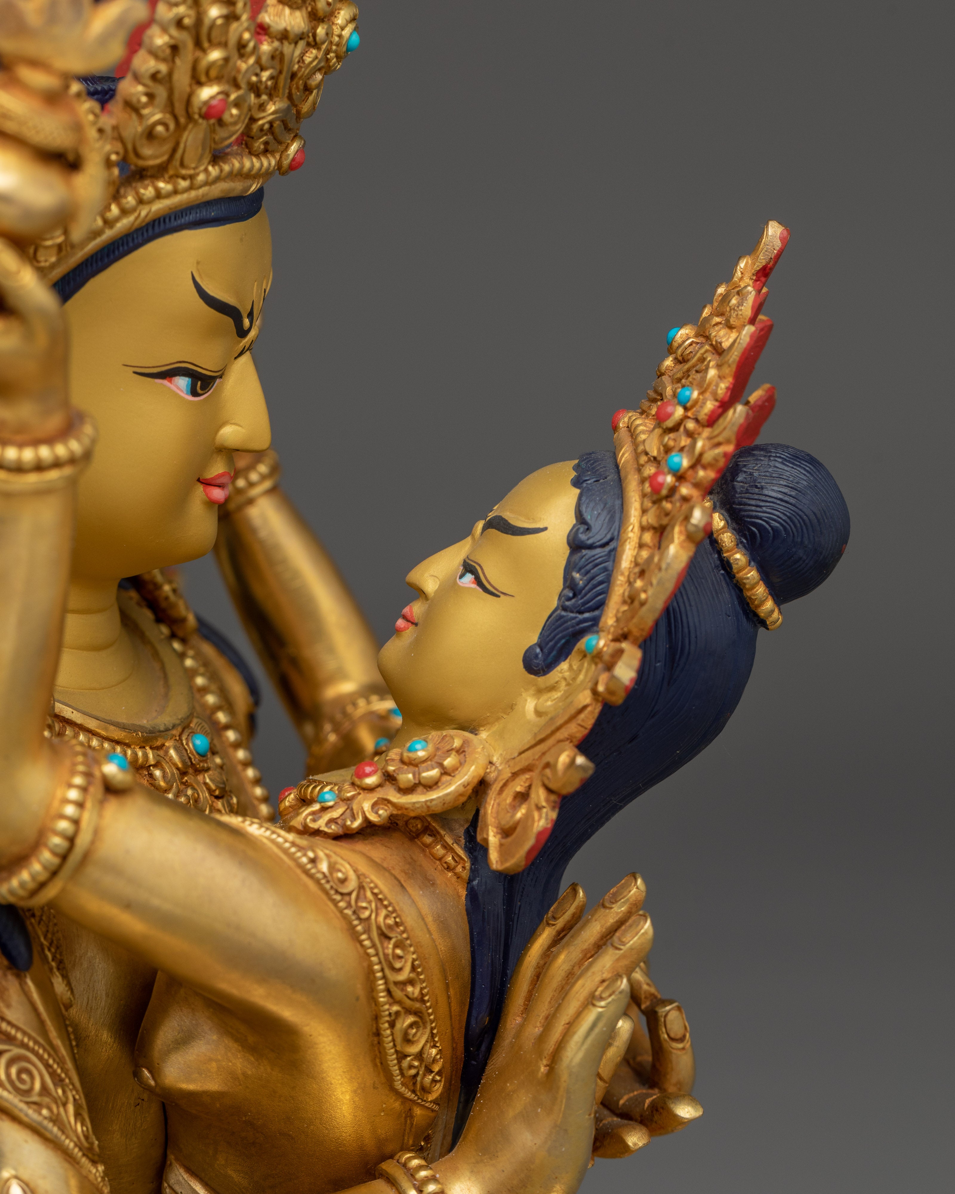 Buddha Statue with Consort | Union of Wisdom and Skillful Means