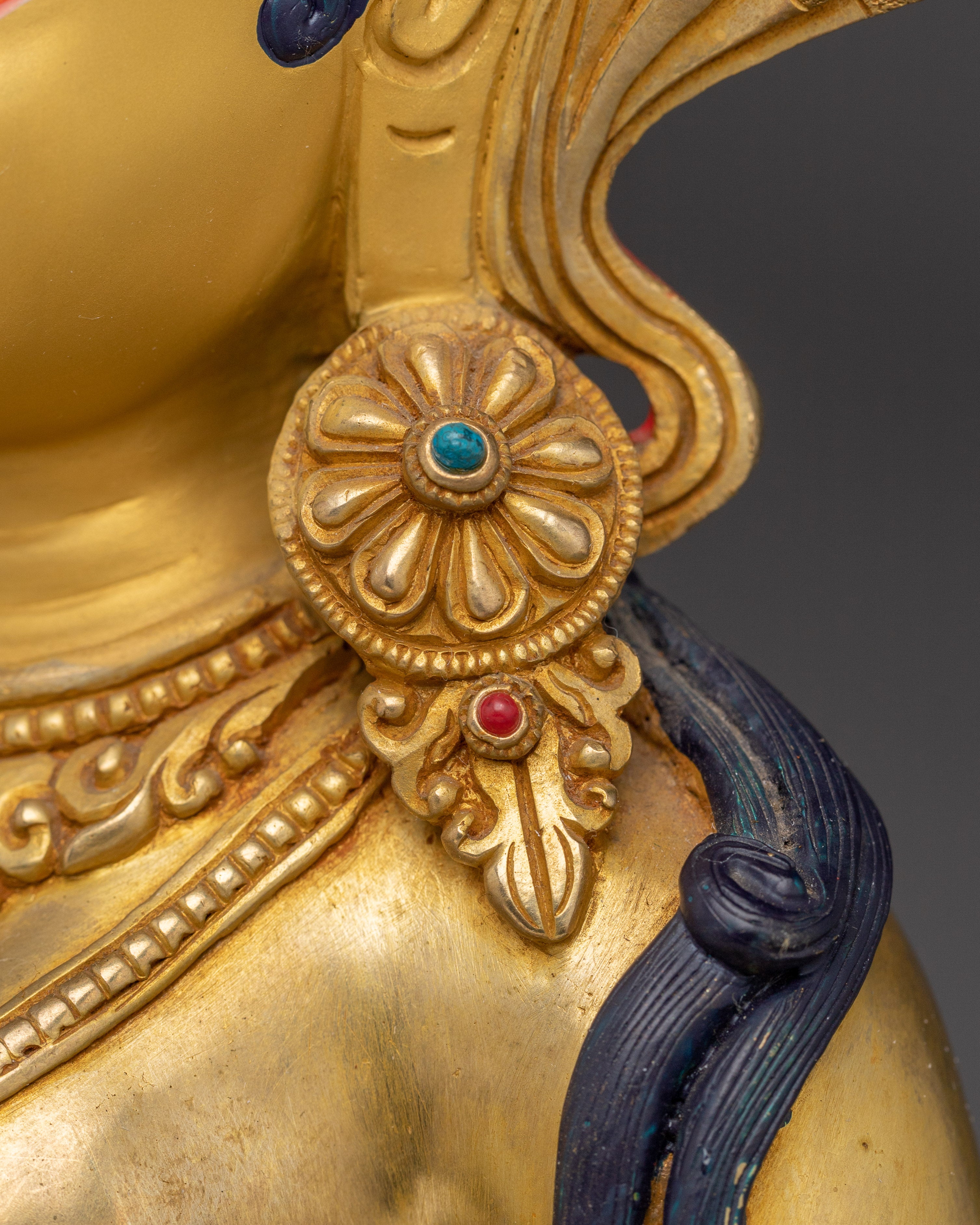 Red Manohara Vasudhara Statue | Perfect for Meditation