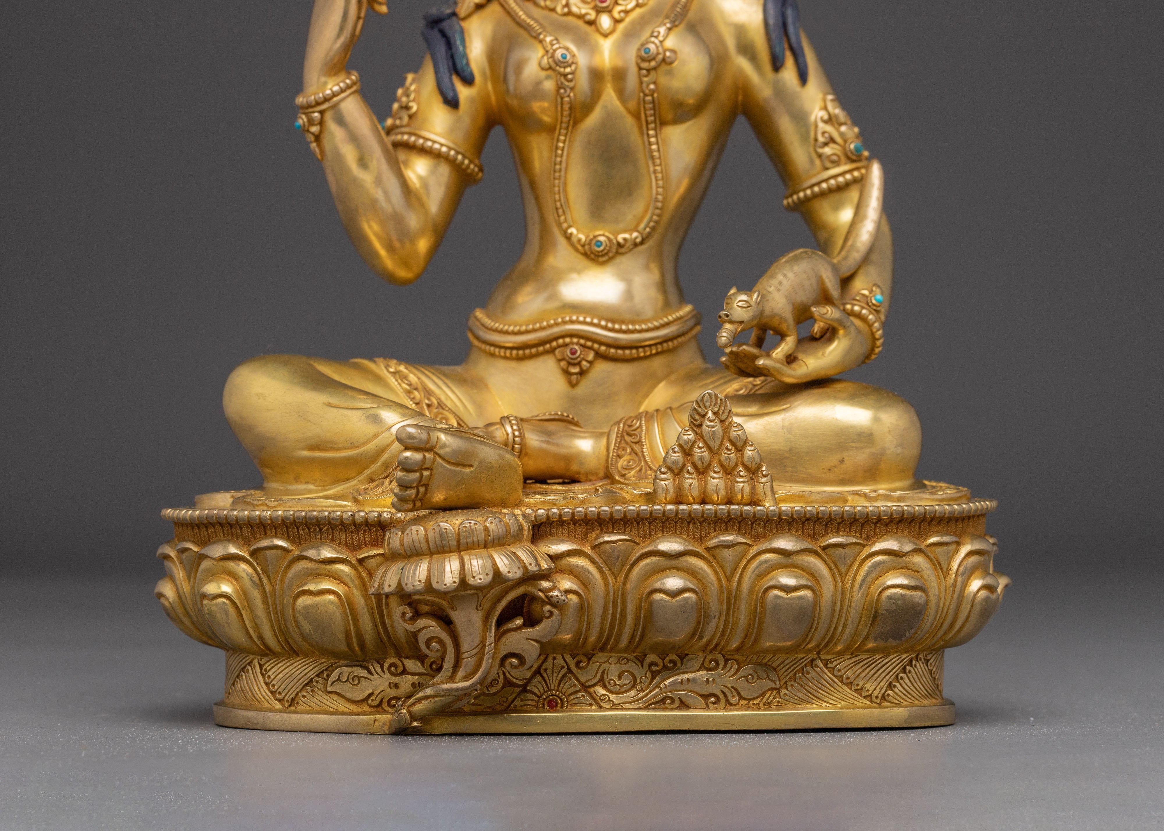 Red Manohara Vasudhara Statue | Perfect for Meditation