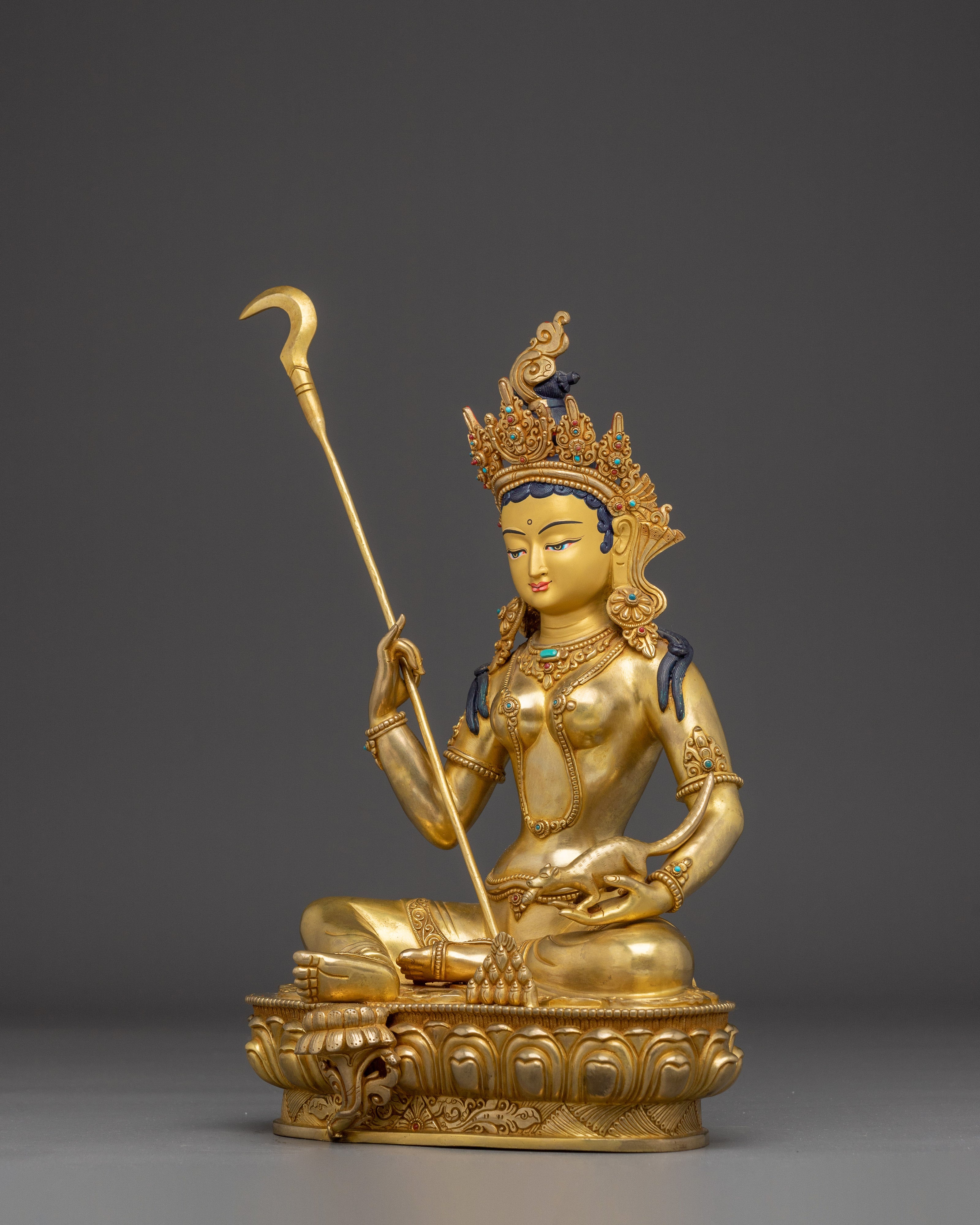 Red Manohara Vasudhara Statue | Perfect for Meditation