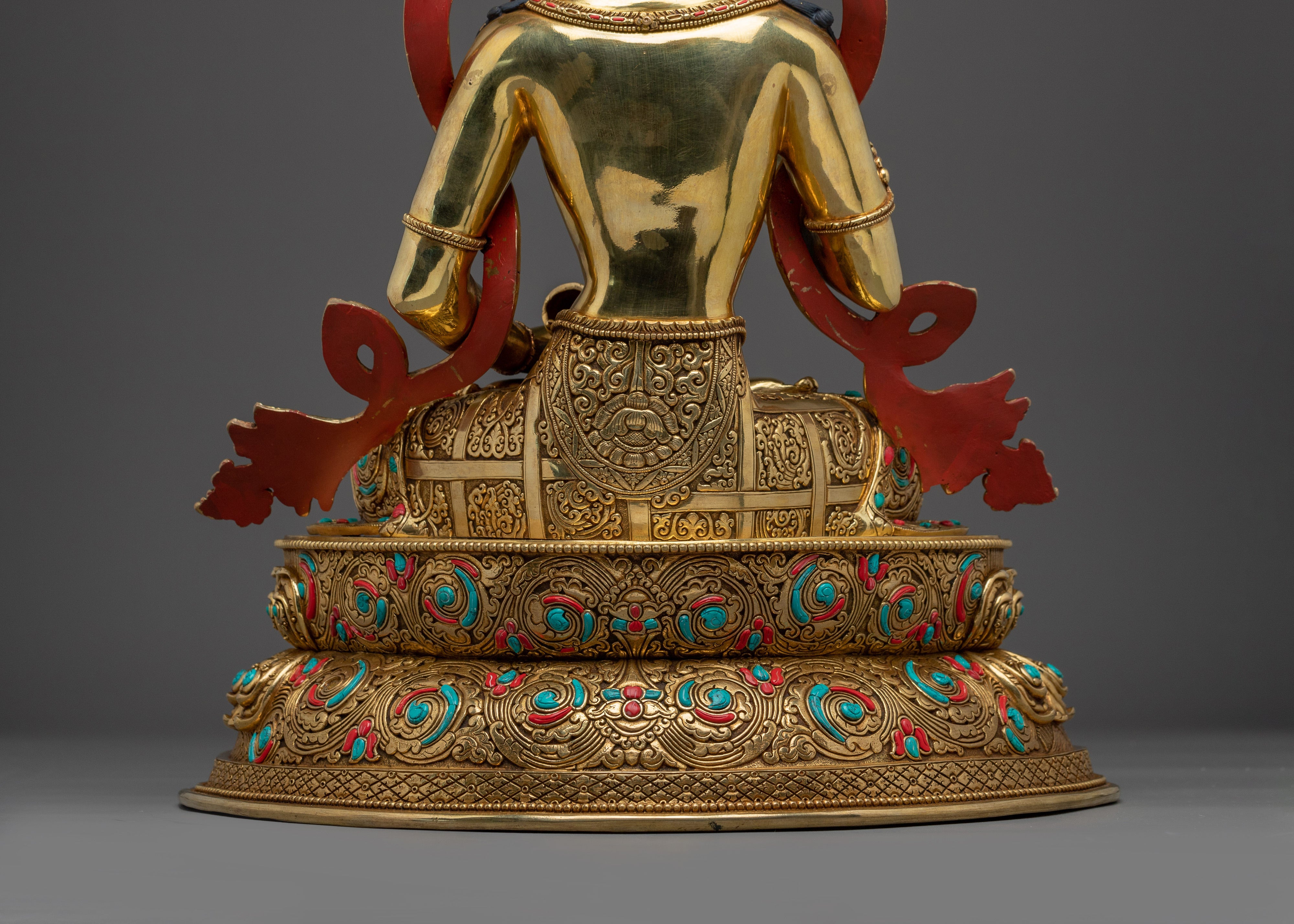 Vajrasattva 24K Gold Gilded Copper Statue | Spirituality, and Home Altar Decor