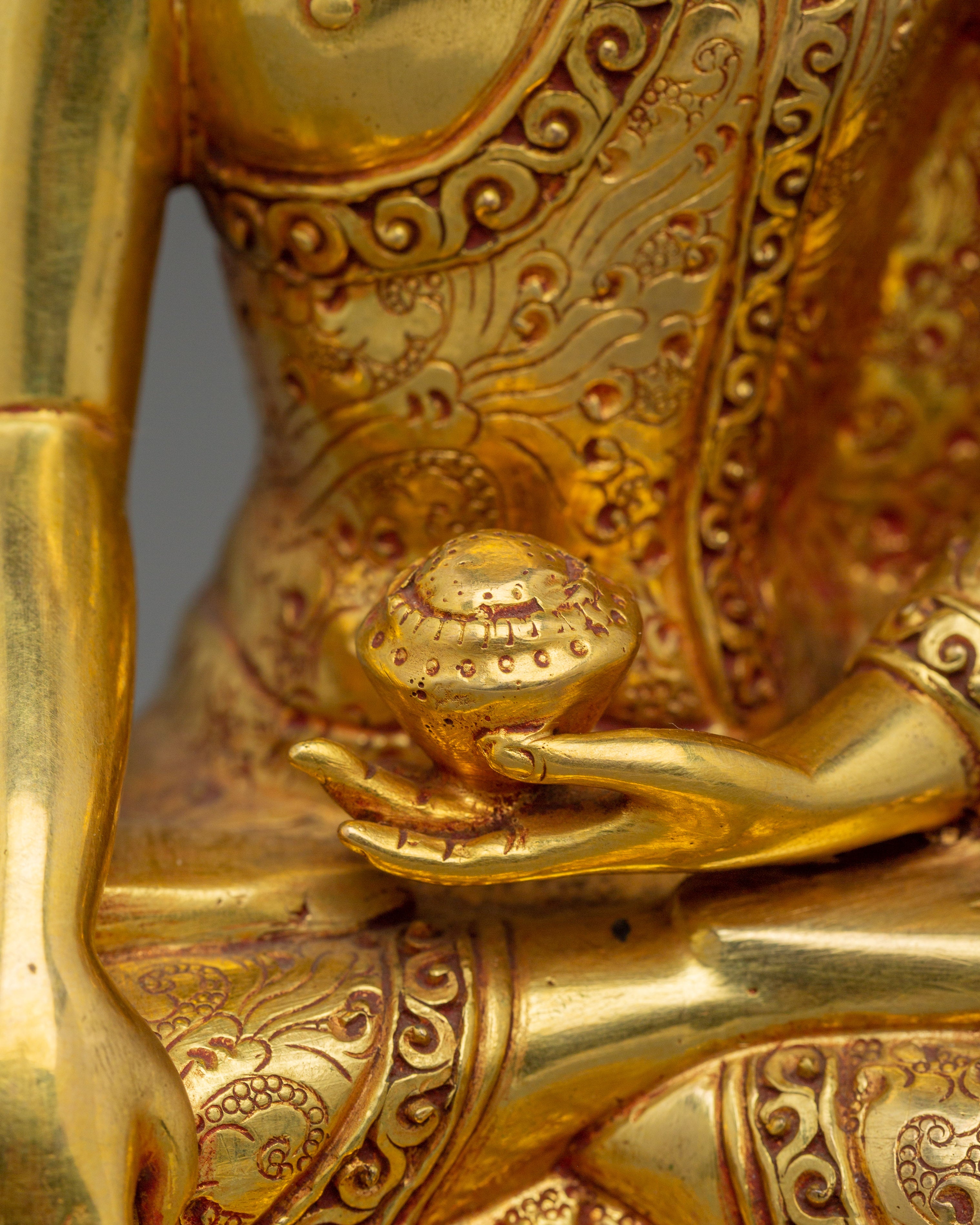Shakyamuni Buddha Statue with 24K Gold Gilding | Enhance Your Meditation and Spirituality