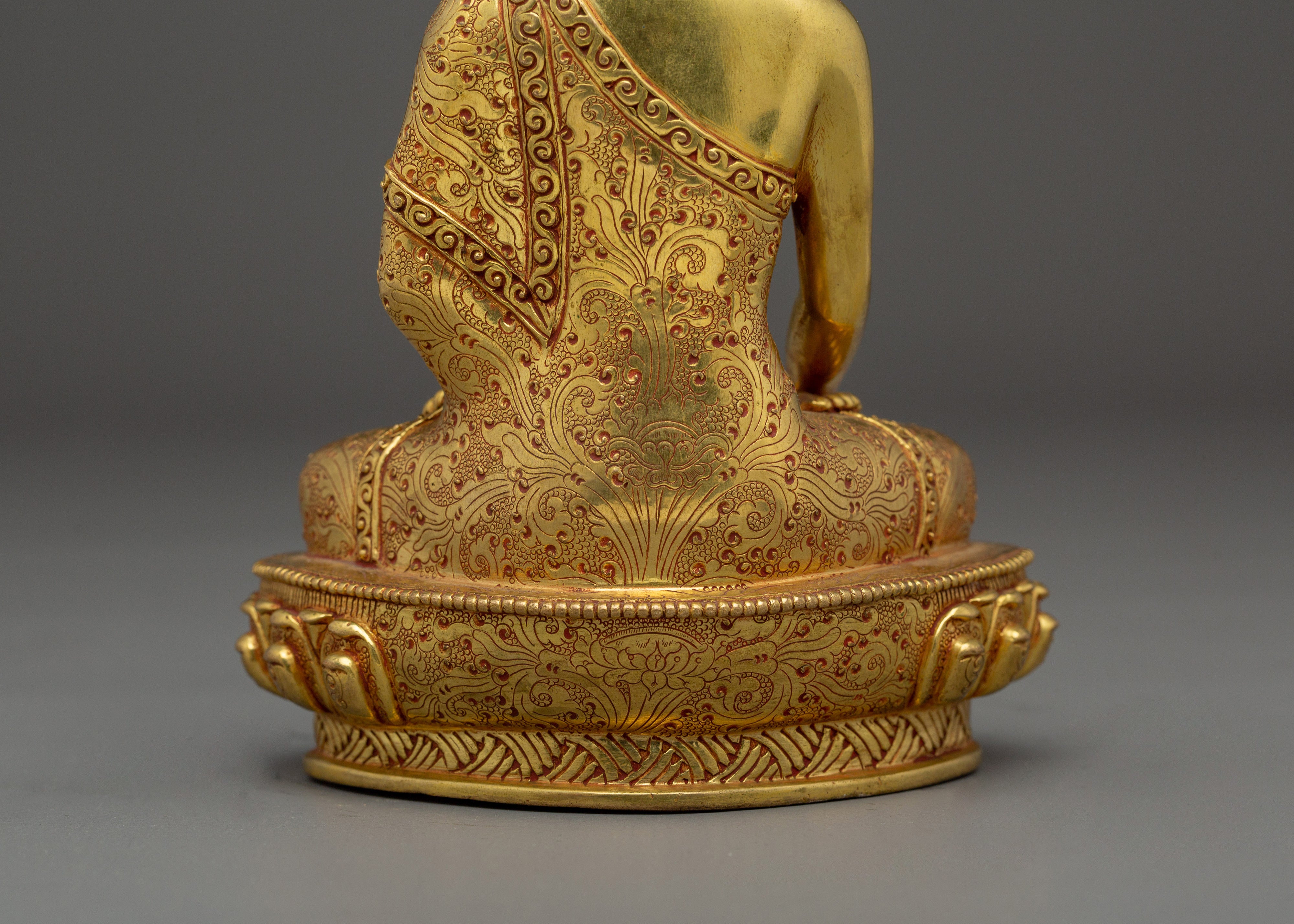 Shakyamuni Buddha Statue with 24K Gold Gilding | Enhance Your Meditation and Spirituality