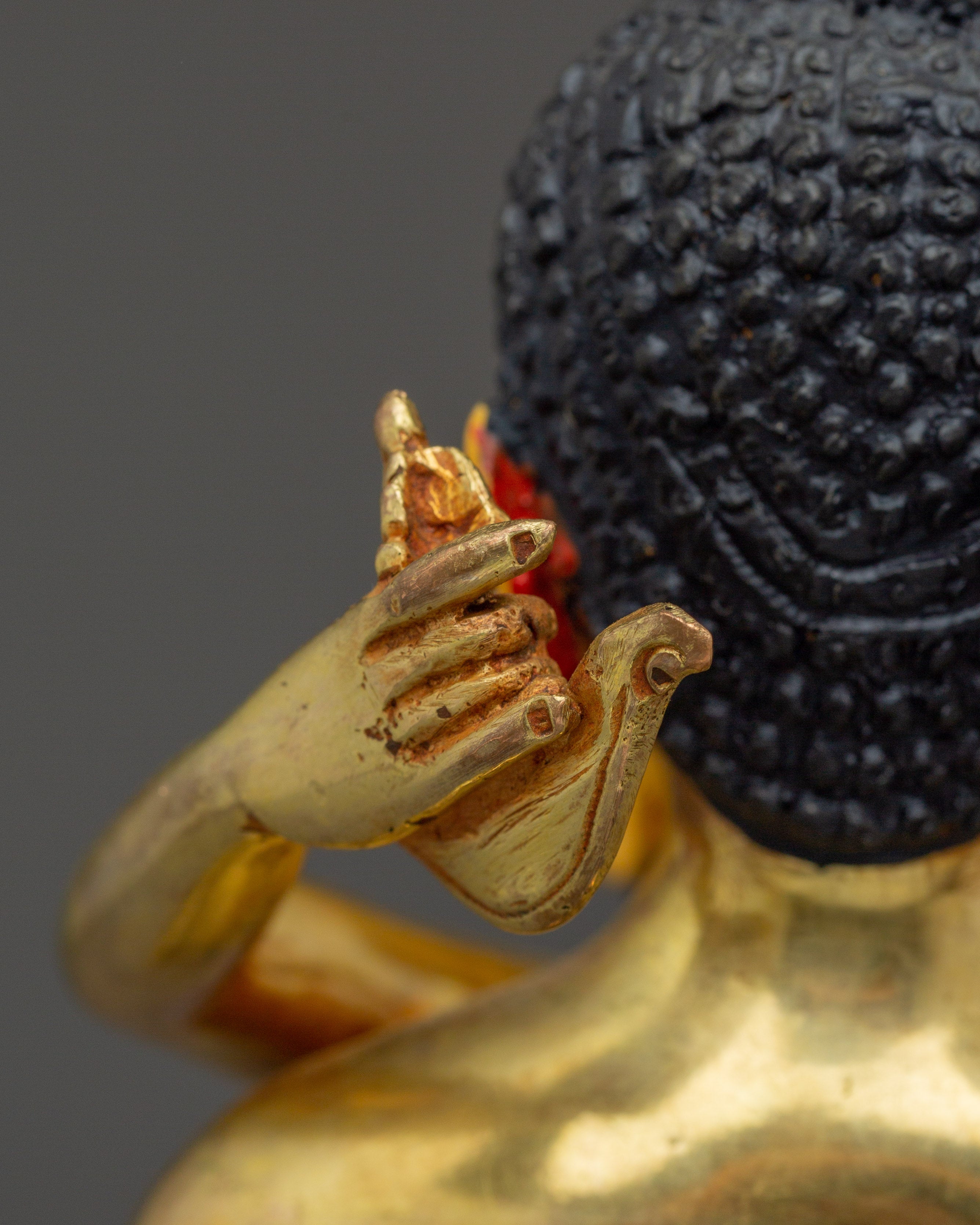 Samantabhadra with Consort in Gold-Gilded | Copper Statue for Tantra and Spiritual Balance