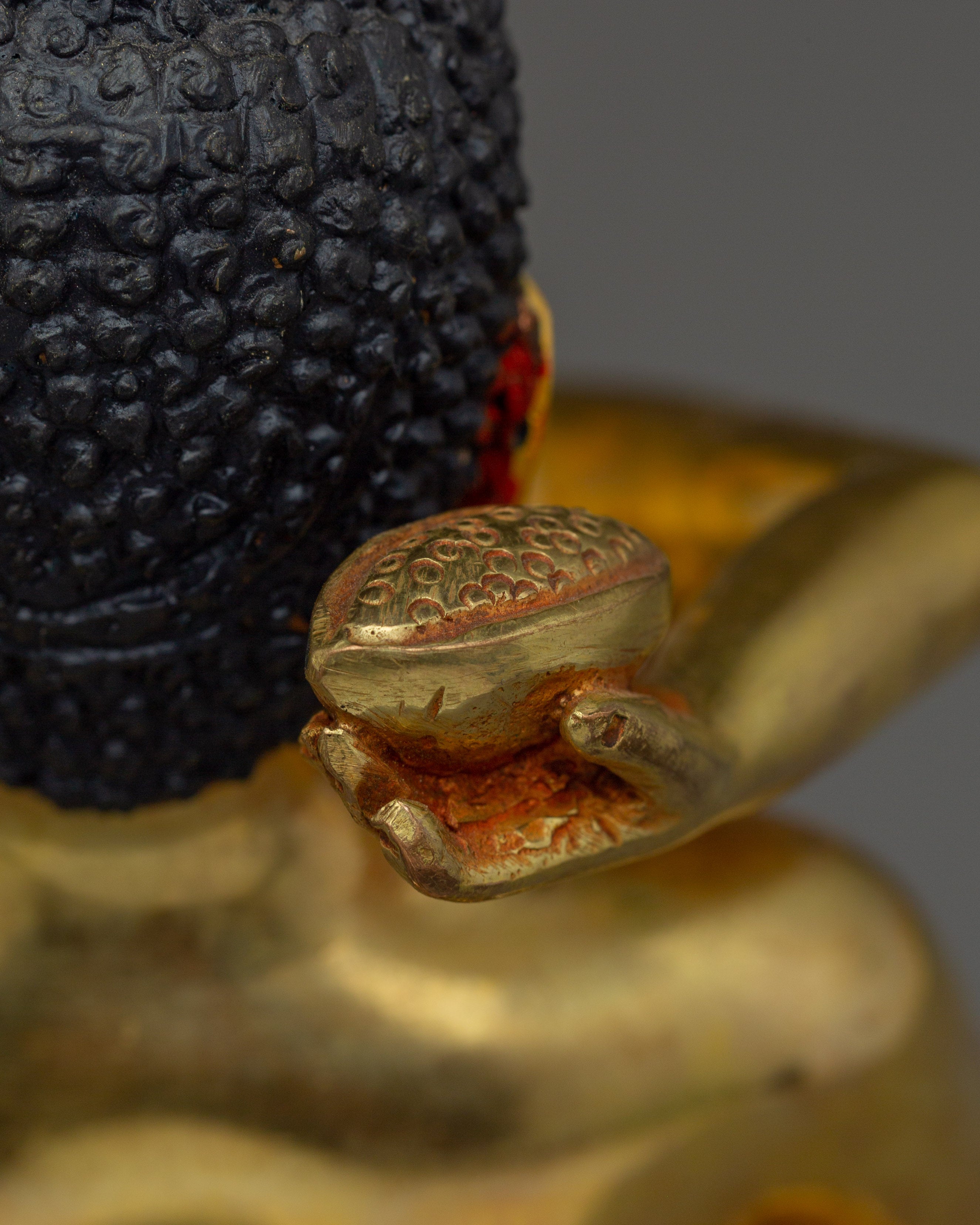 Samantabhadra with Consort in Gold-Gilded | Copper Statue for Tantra and Spiritual Balance
