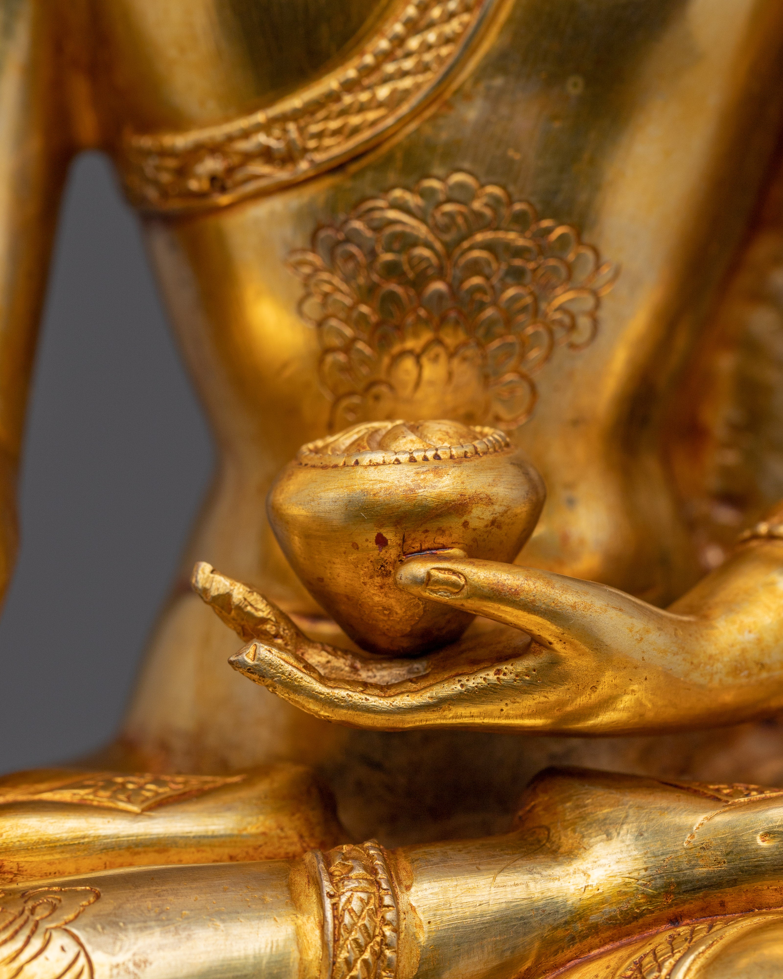 Shakyamuni Buddha Statue with Throne