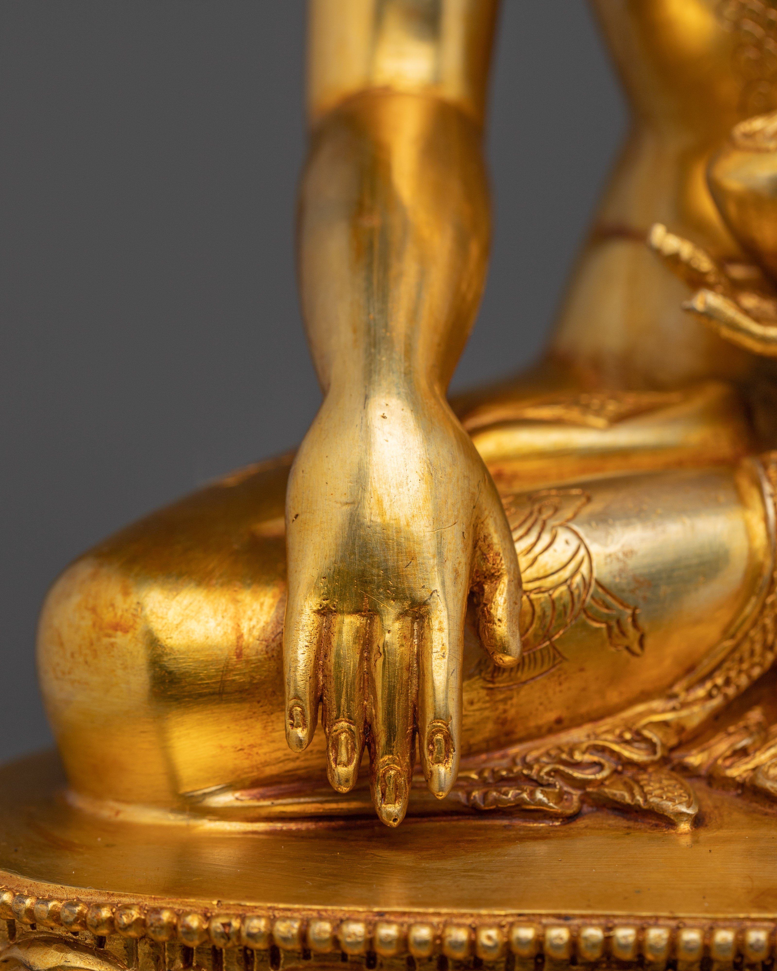 Shakyamuni Buddha Statue with Throne