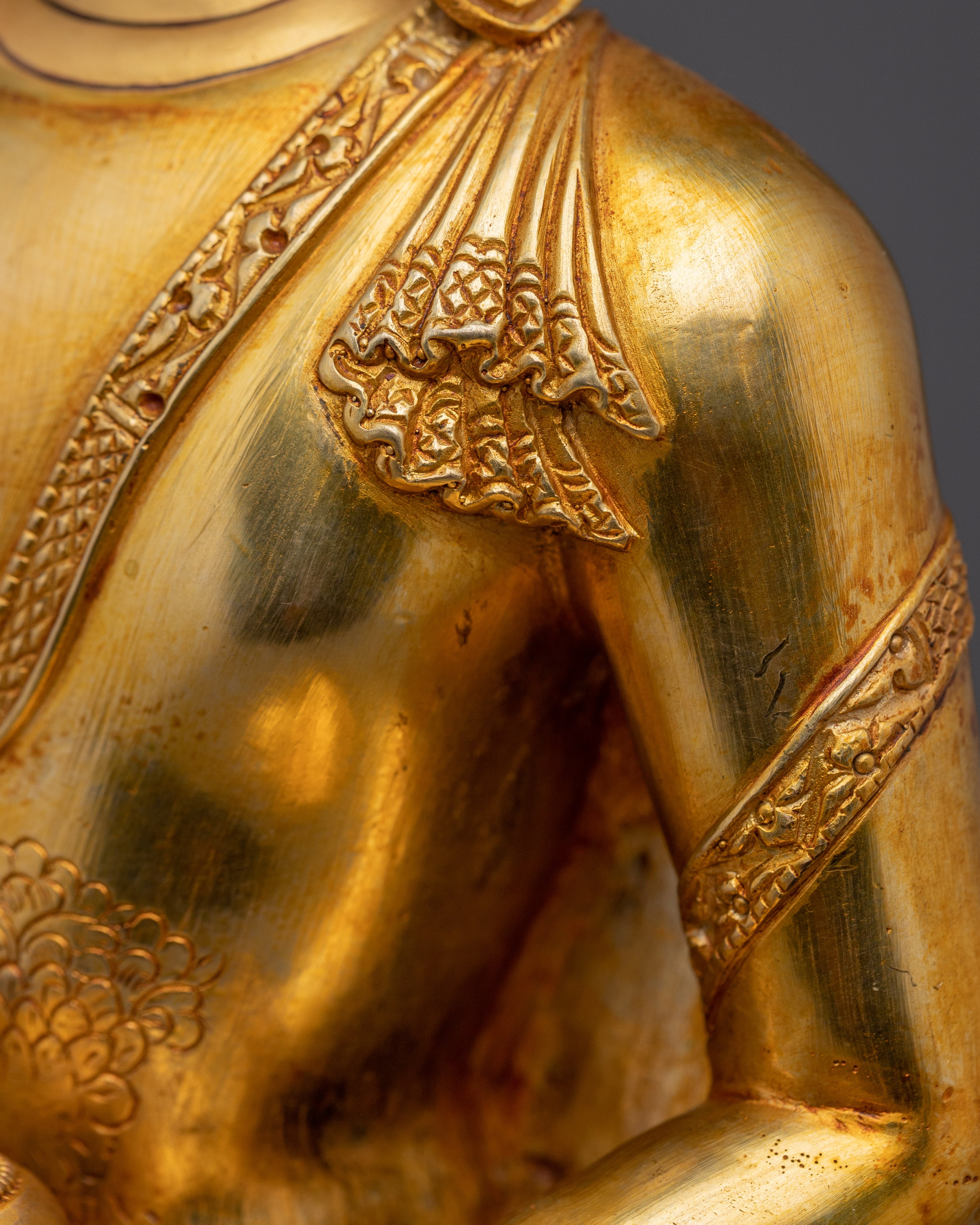 Shakyamuni Buddha Statue with Throne