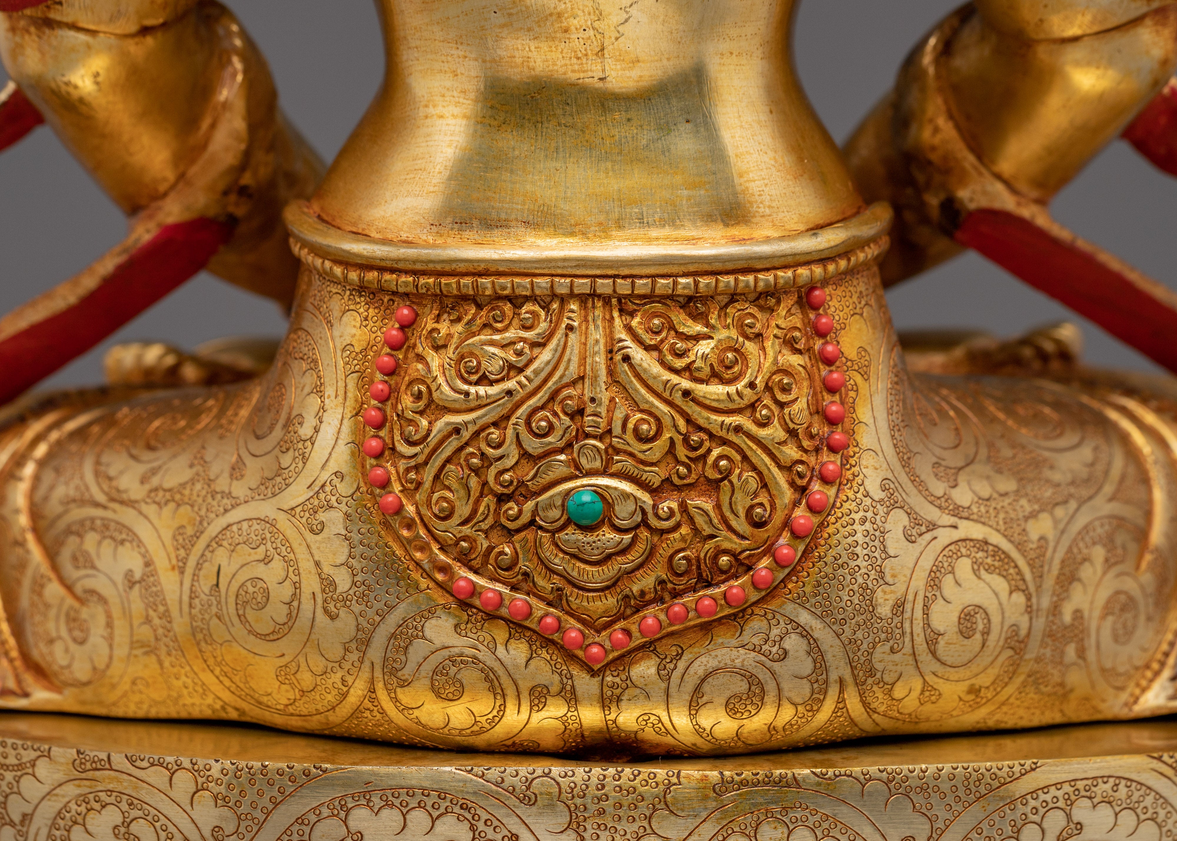 Amitayus Statue in 24K Gold Gilding | Perfect for your Altar or Sacred Space