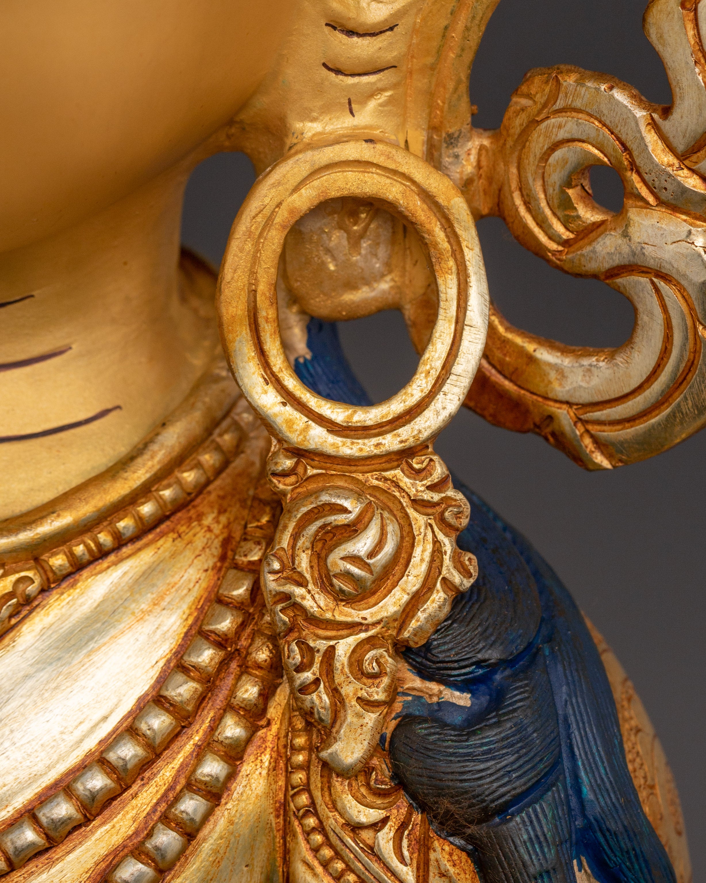 Amitayus Statue in 24K Gold Gilding | Perfect for your Altar or Sacred Space