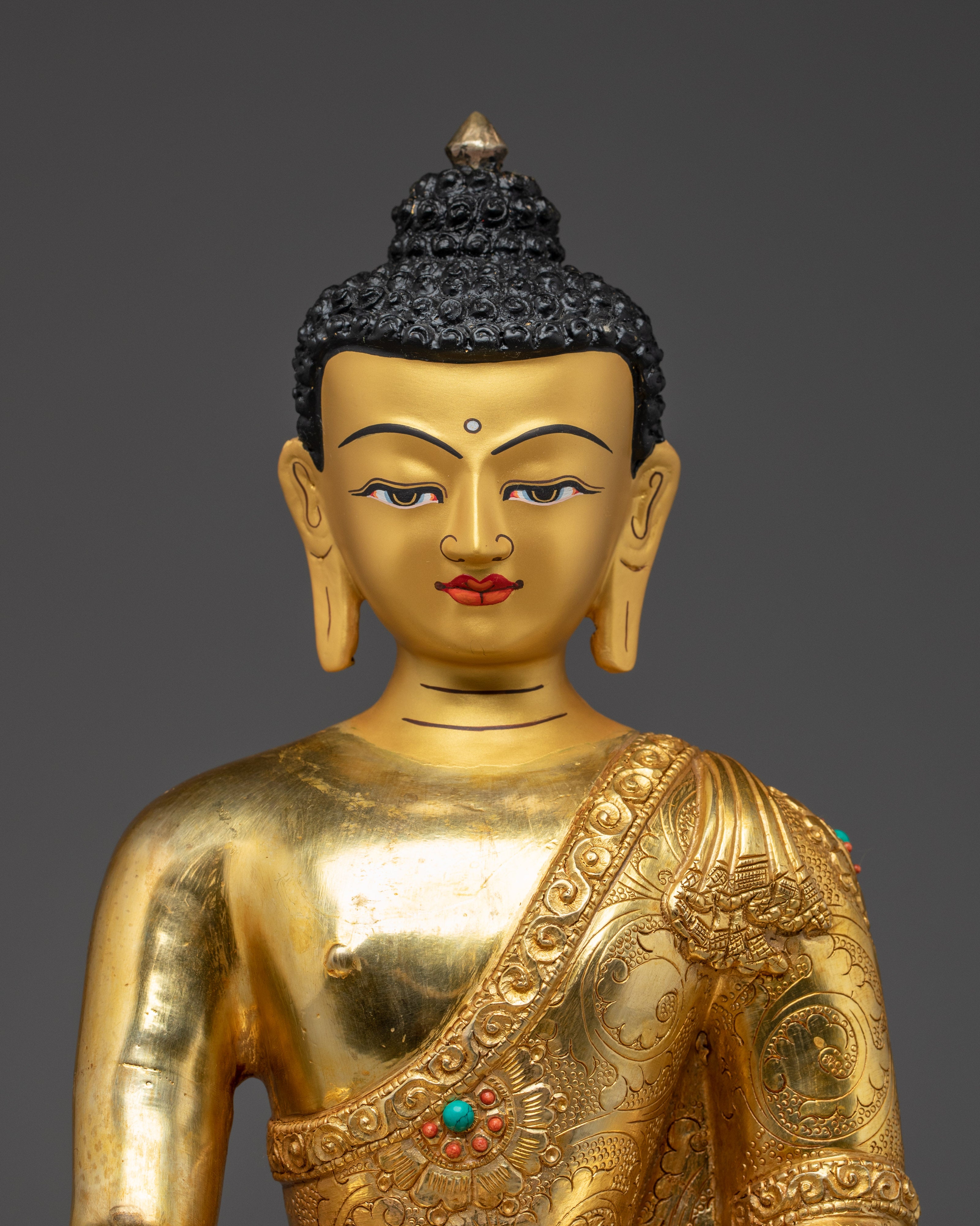 Enlightened Shakyamuni Buddha on Throne | Founder of Buddhism
