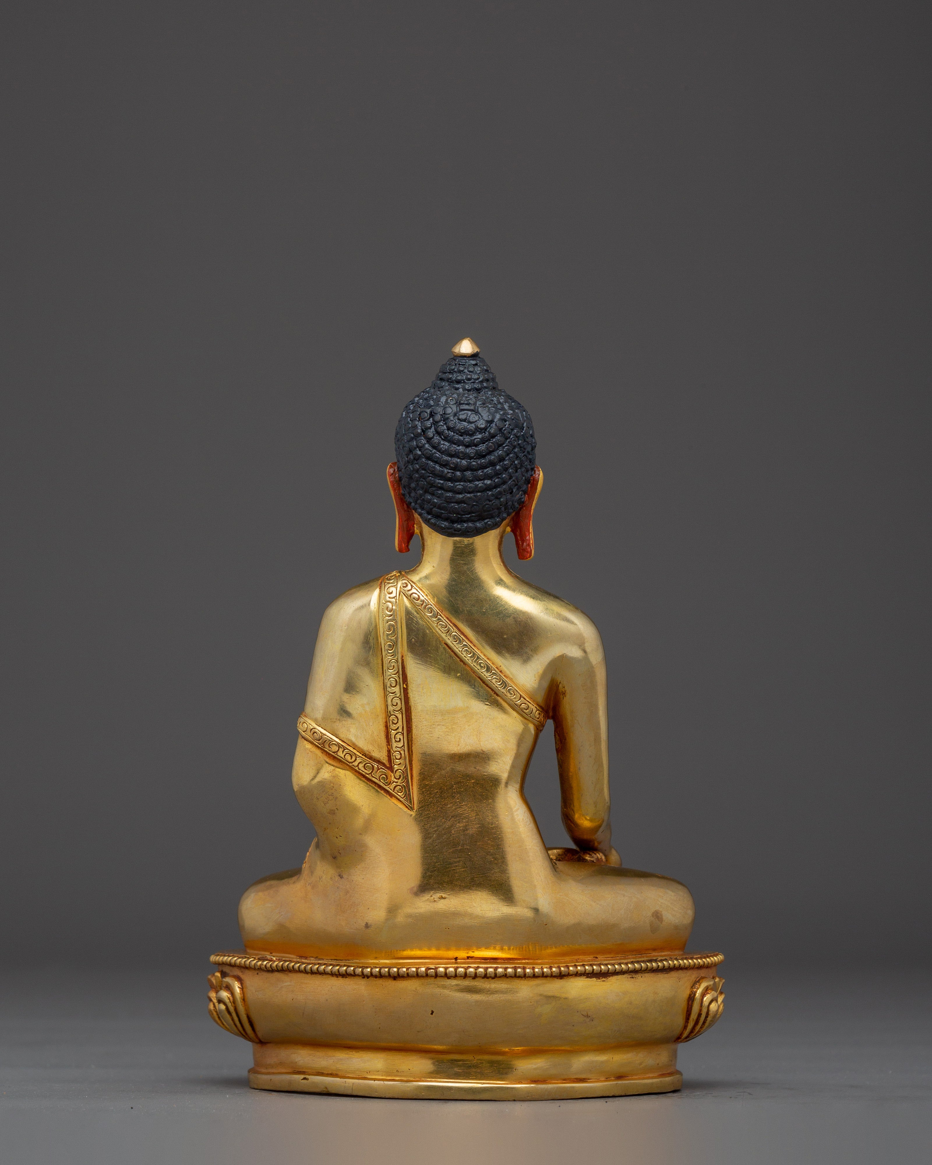 Tibetan Ratnasambhava Sculpture | Gold-Gilded Buddhist Icon