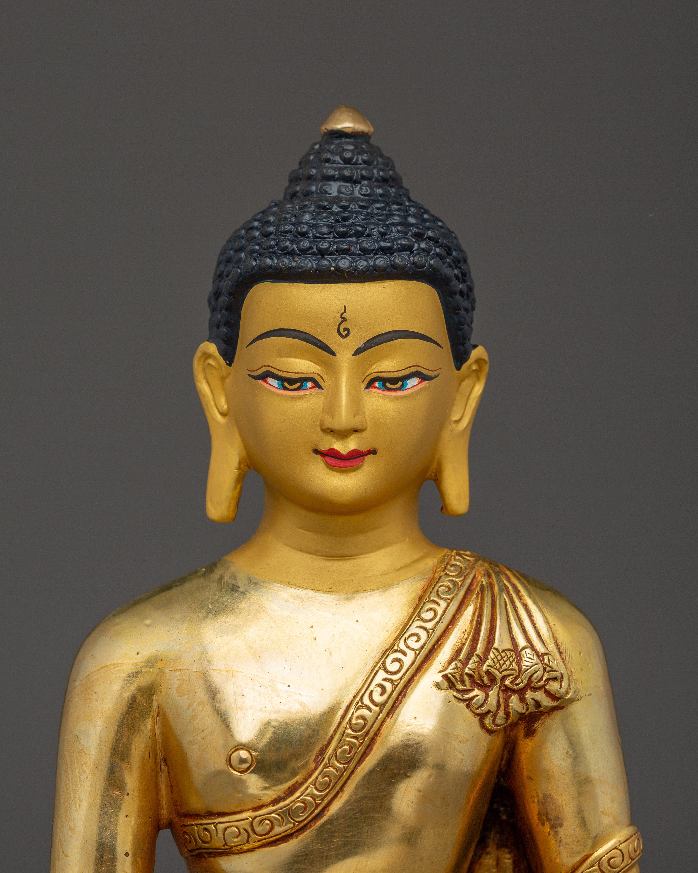 Tibetan Ratnasambhava Sculpture | Gold-Gilded Buddhist Icon