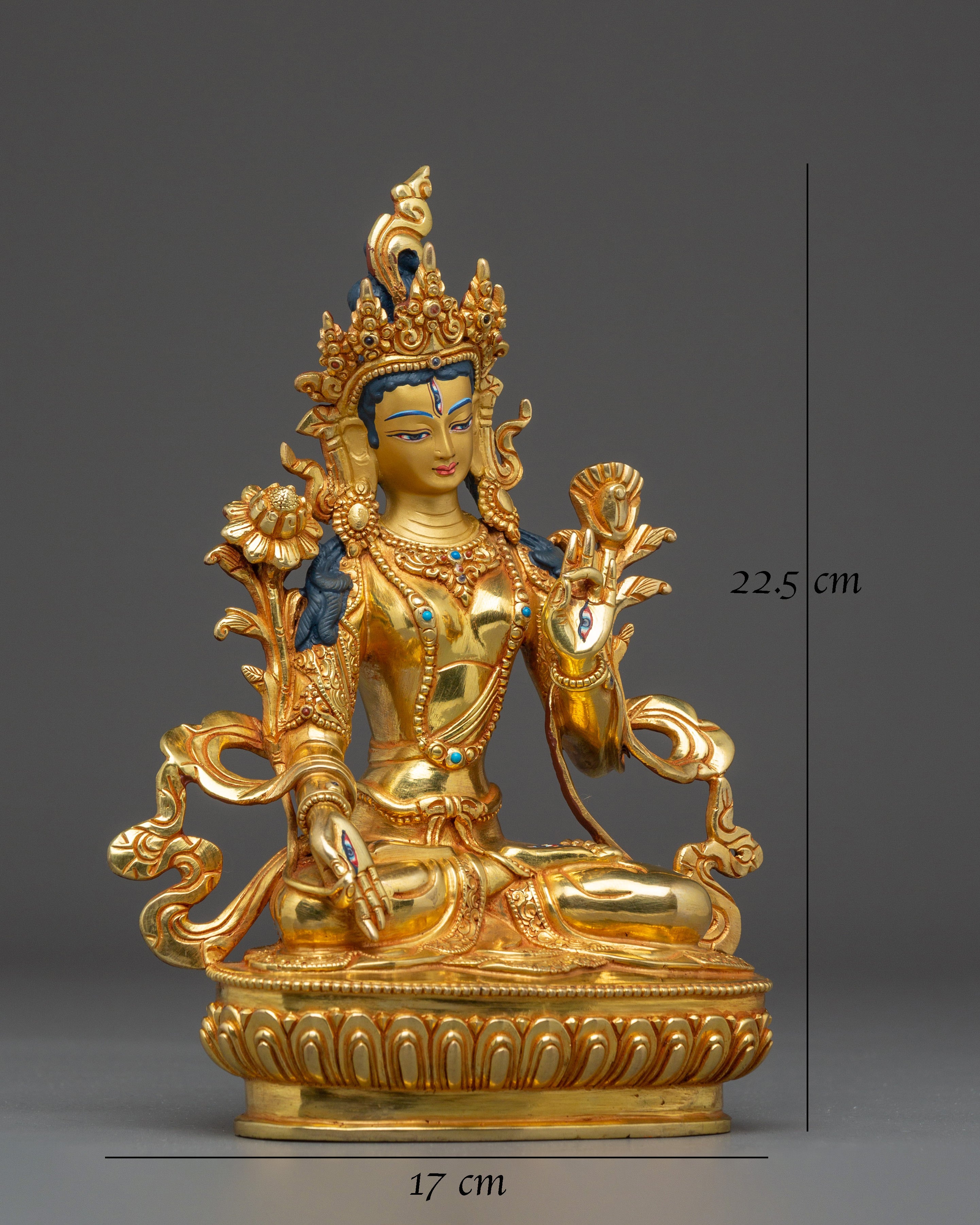 White Tara Altar Art for Longevity