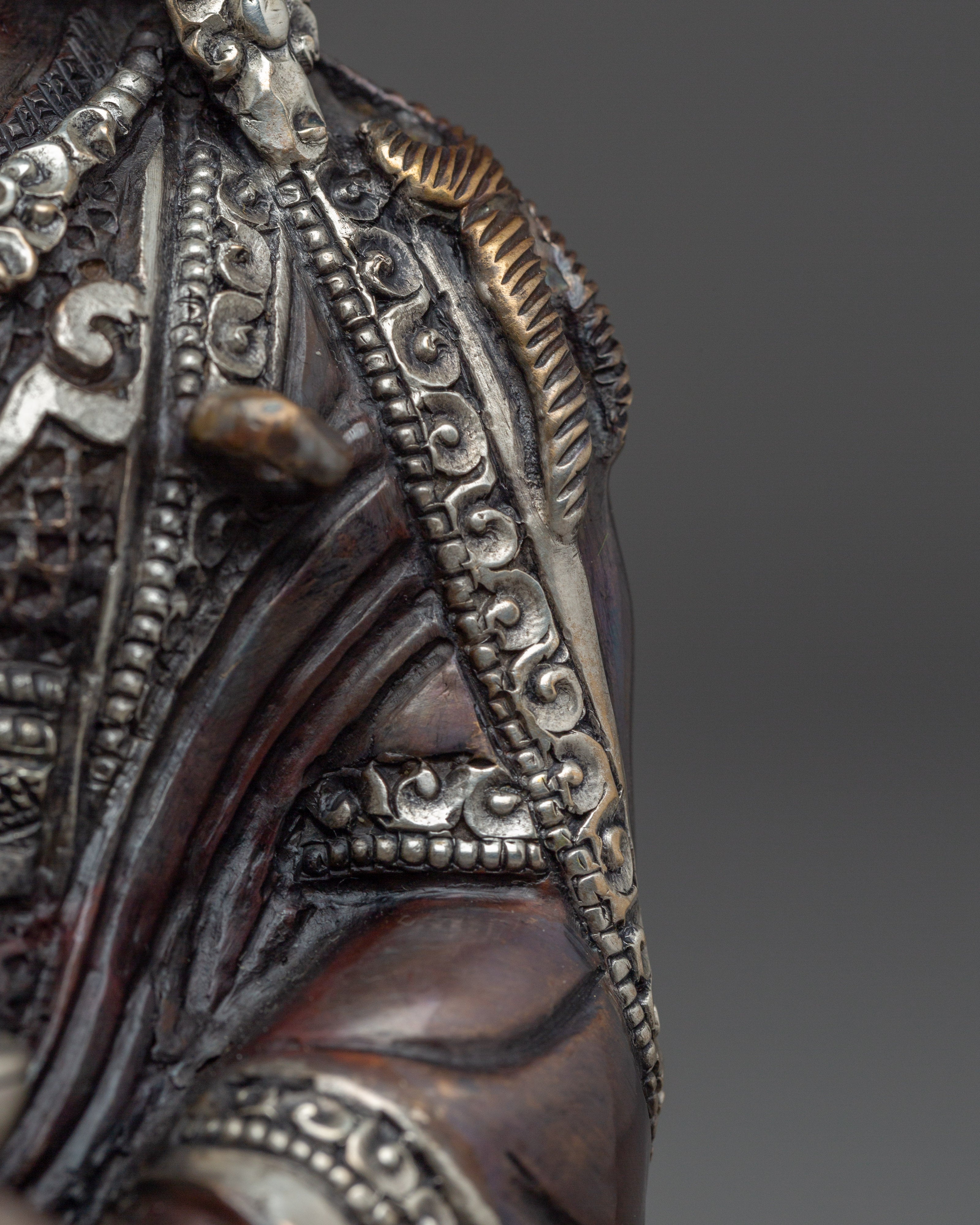 Radiant Oxidized Guru Rinpoche Statue | Vajra Master Padmasambhava